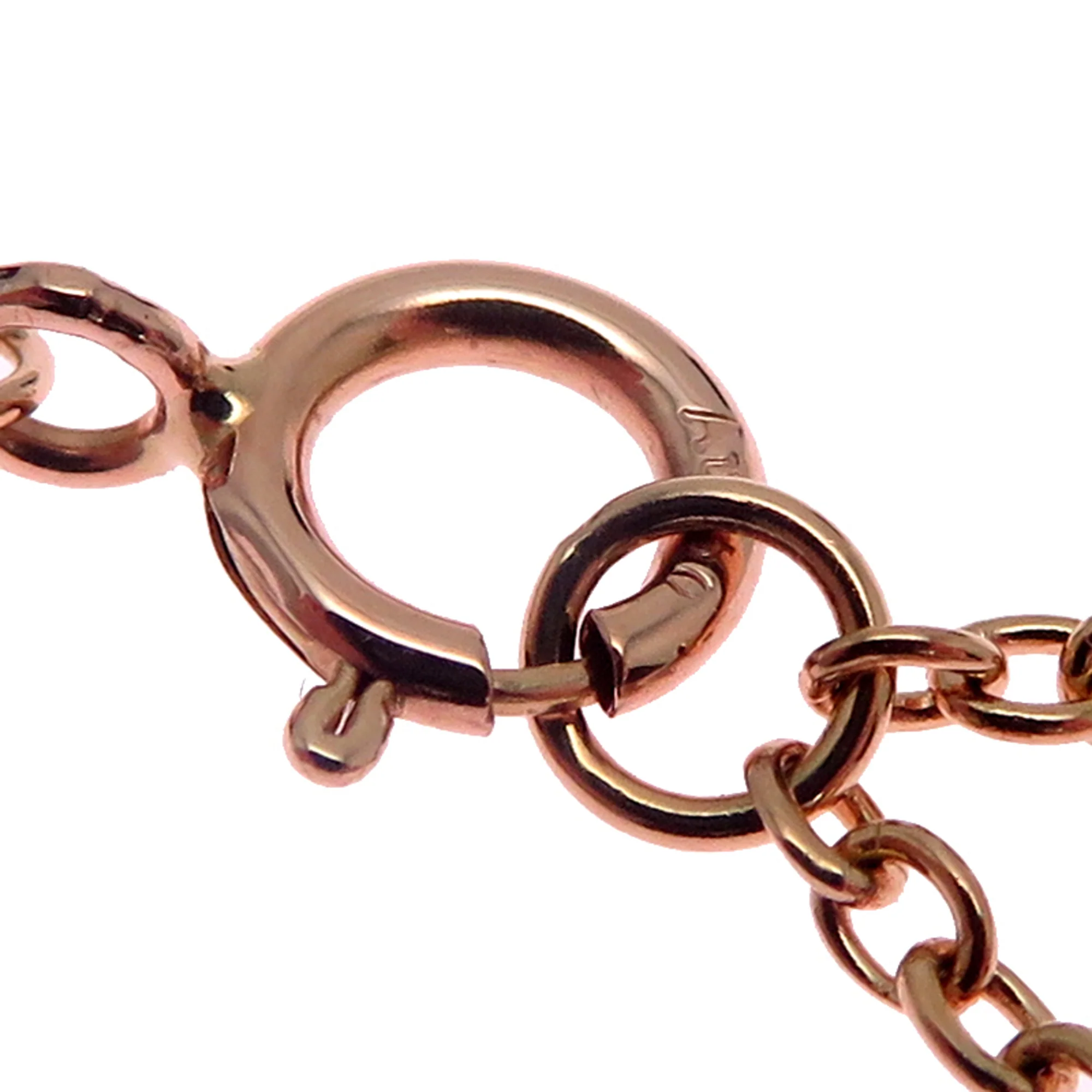 Bracelet 18K Rose Gold with Diamond and Mother of Pearl - Image 4