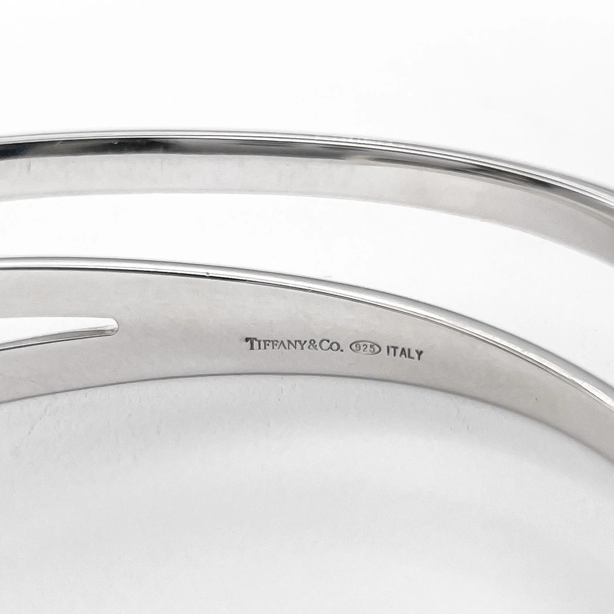 Diagonal Bangle Bracelet Sterling Silver - Image 5