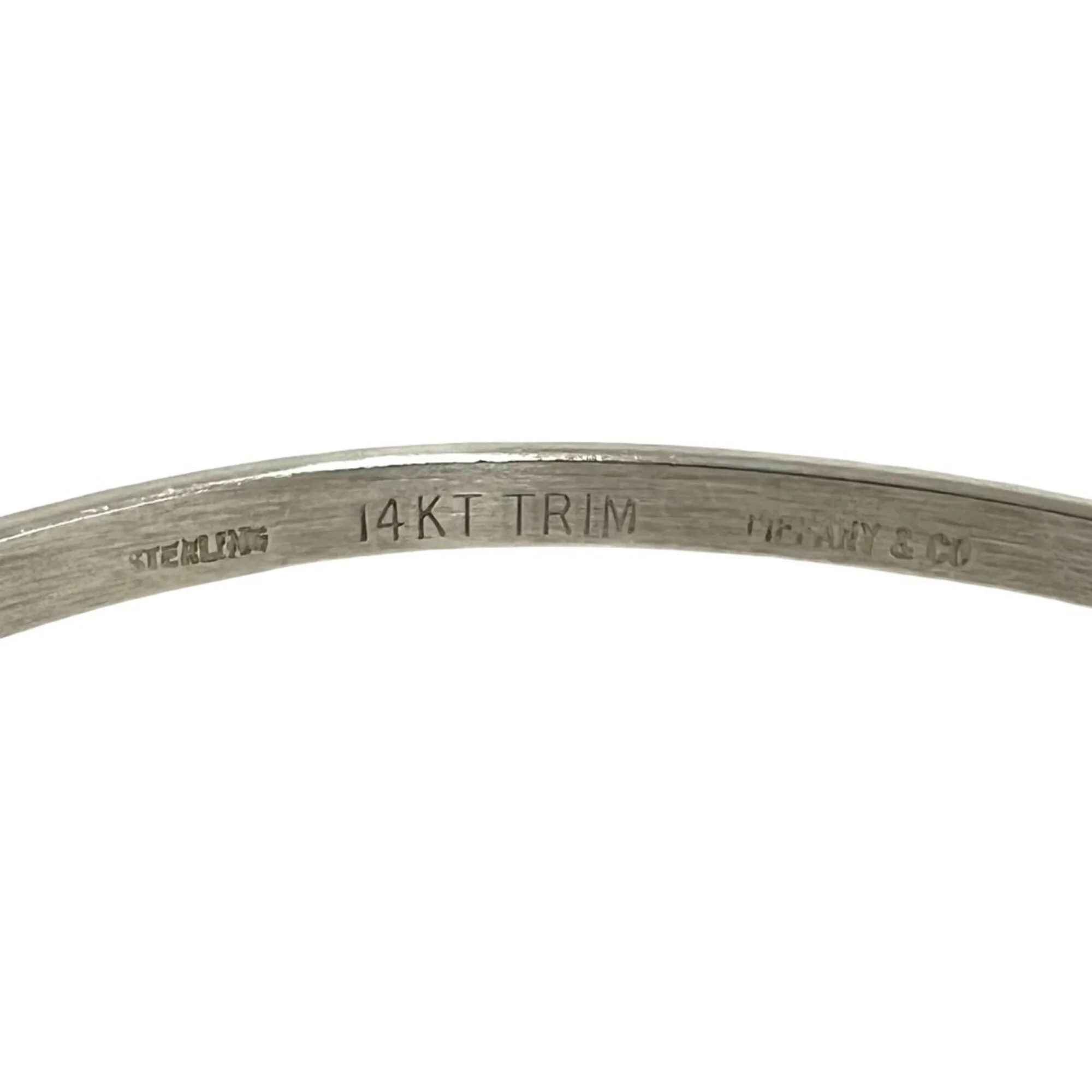 Double Hook Bracelet Sterling Silver and 18K Yellow Gold - Image 3