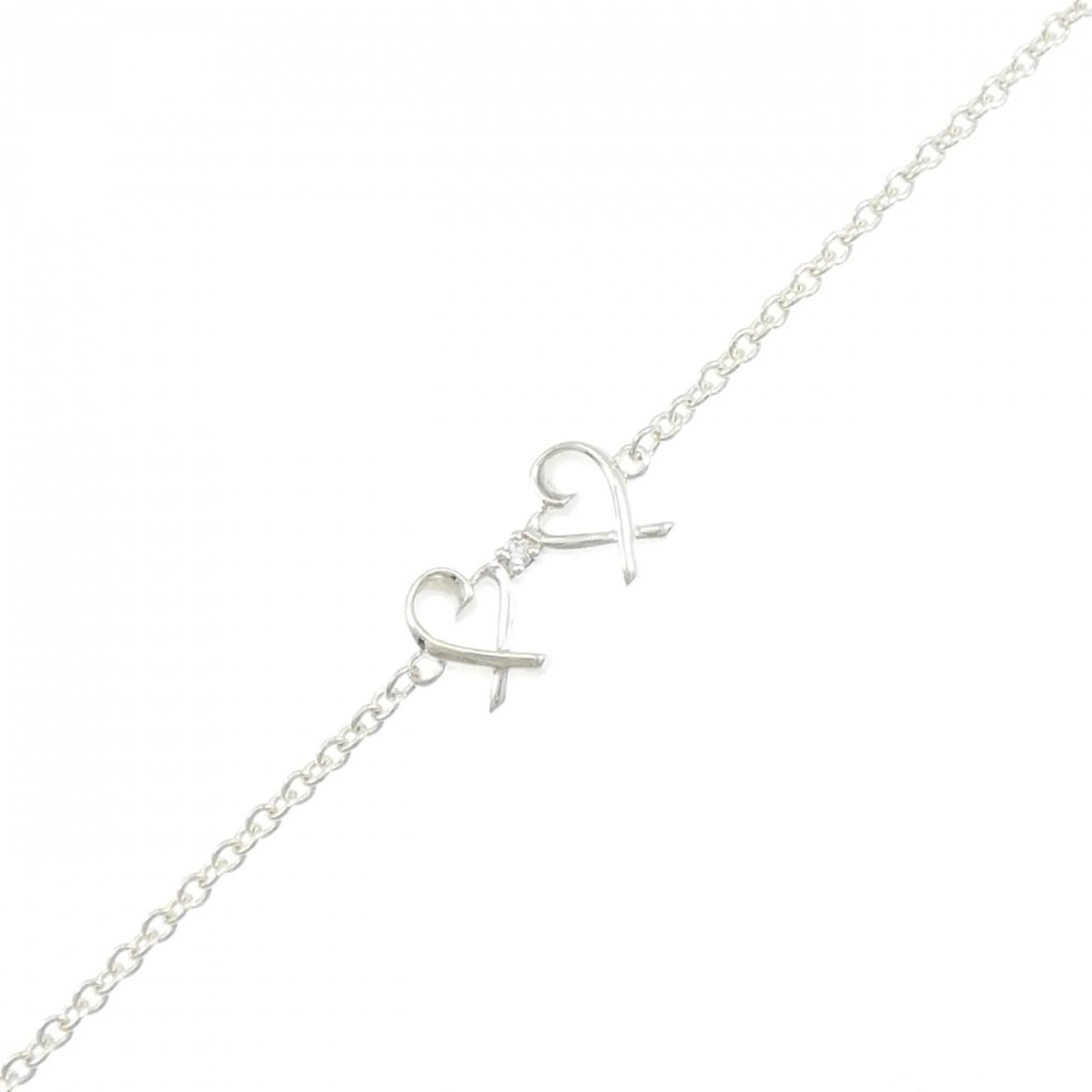 Double Loving Heart Bracelet Sterling Silver