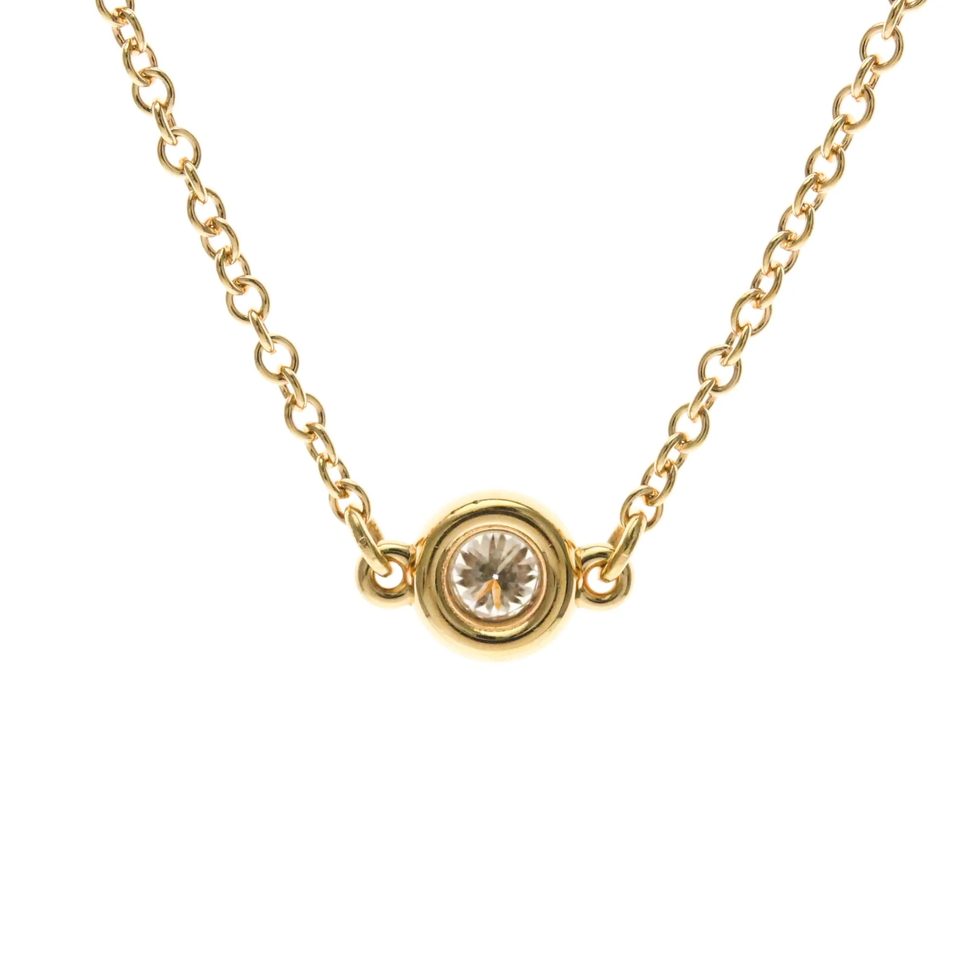 Elsa Peretti Diamonds By The Yard Pendant Necklace 18K Rose Gold and Diamond - Image 2