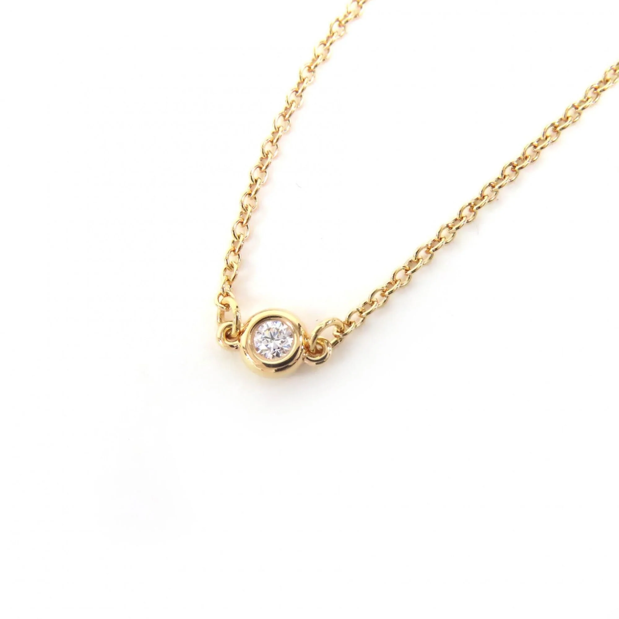 Elsa Peretti Diamonds By The Yard Pendant Necklace 18K Rose Gold and Diamond - Image 2