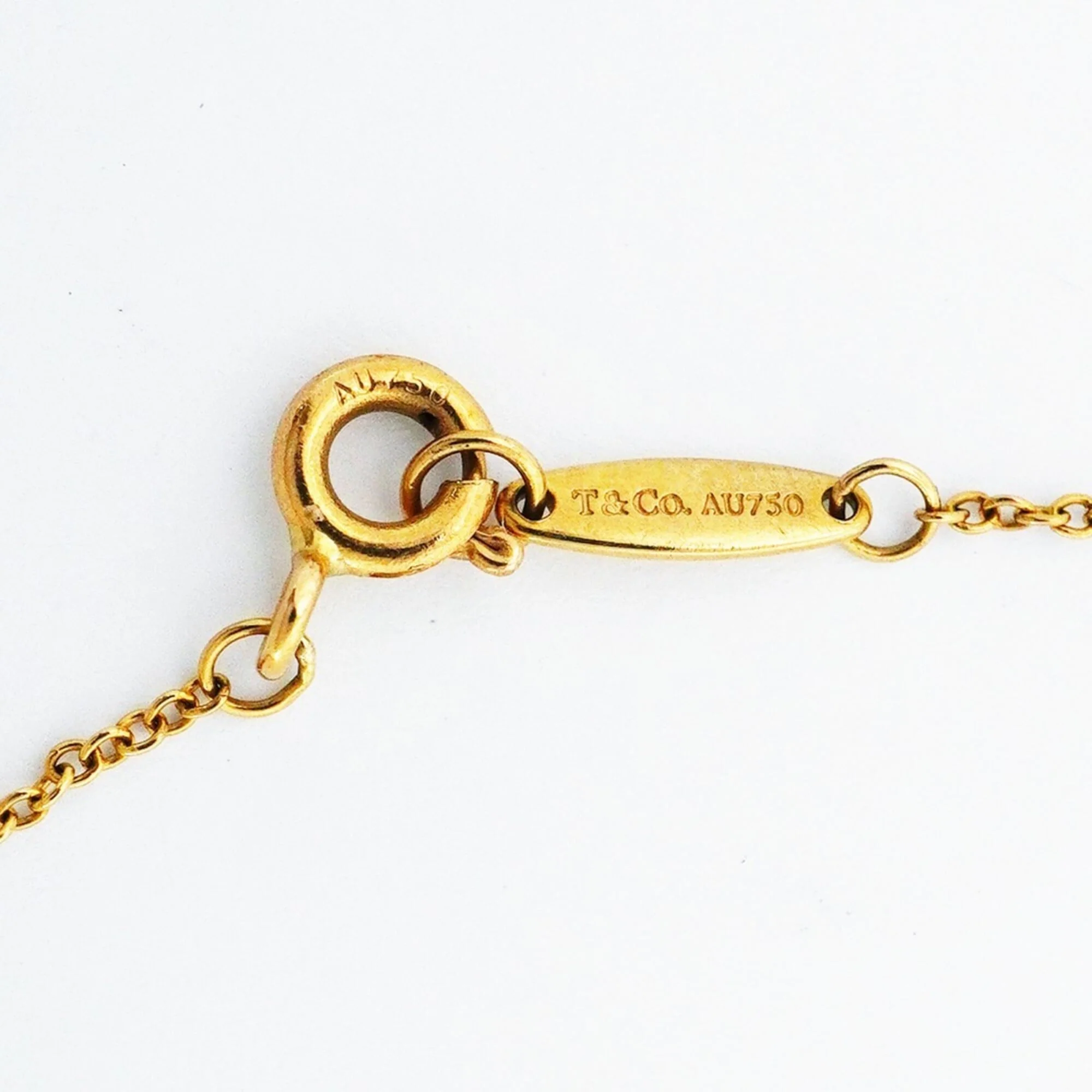 Elsa Peretti Diamonds By The Yard Pendant Necklace 18K Yellow Gold and Diamond - Image 4