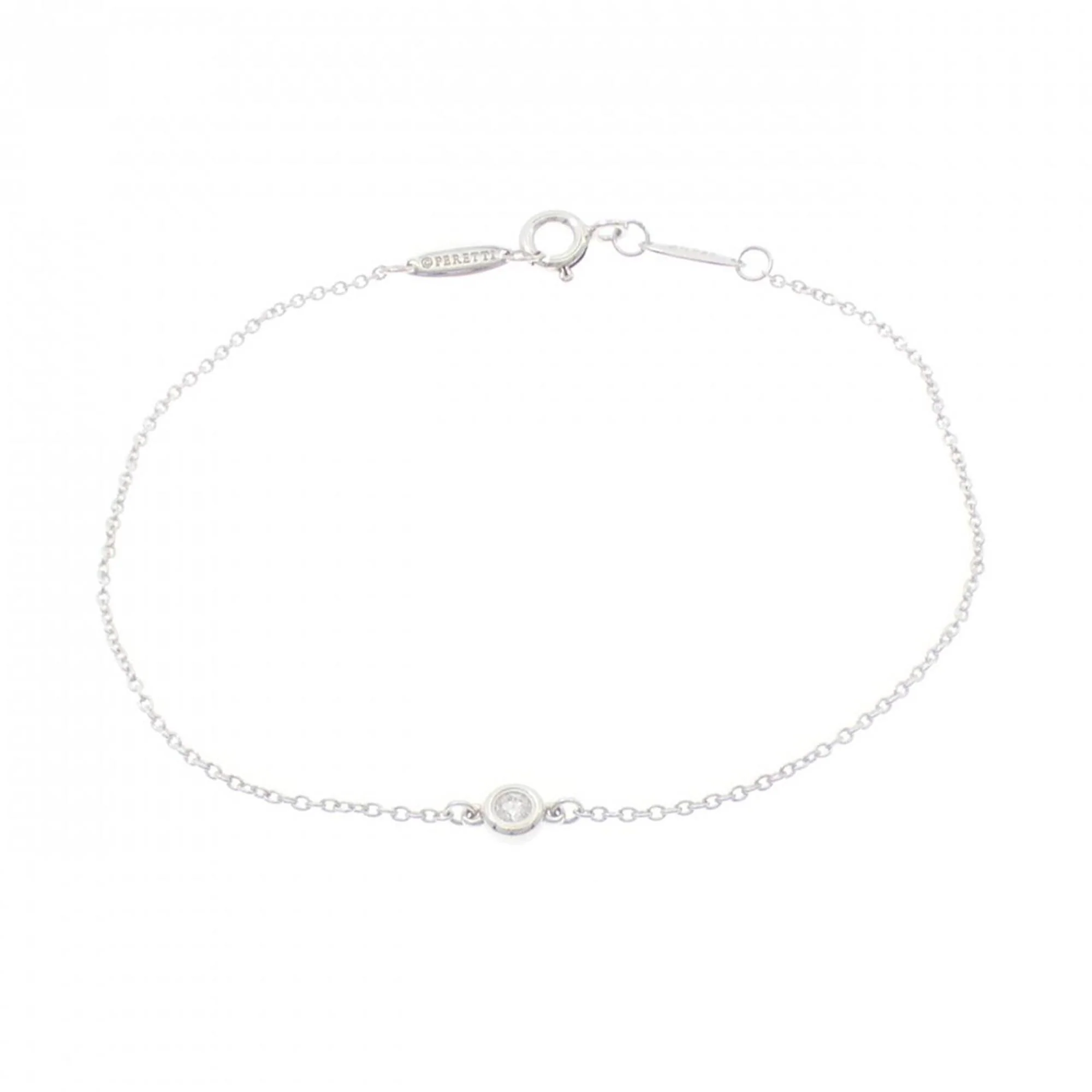 Elsa Peretti Diamonds By The Yard Pendant Necklace Sterling Silver and Diamond - Image 3