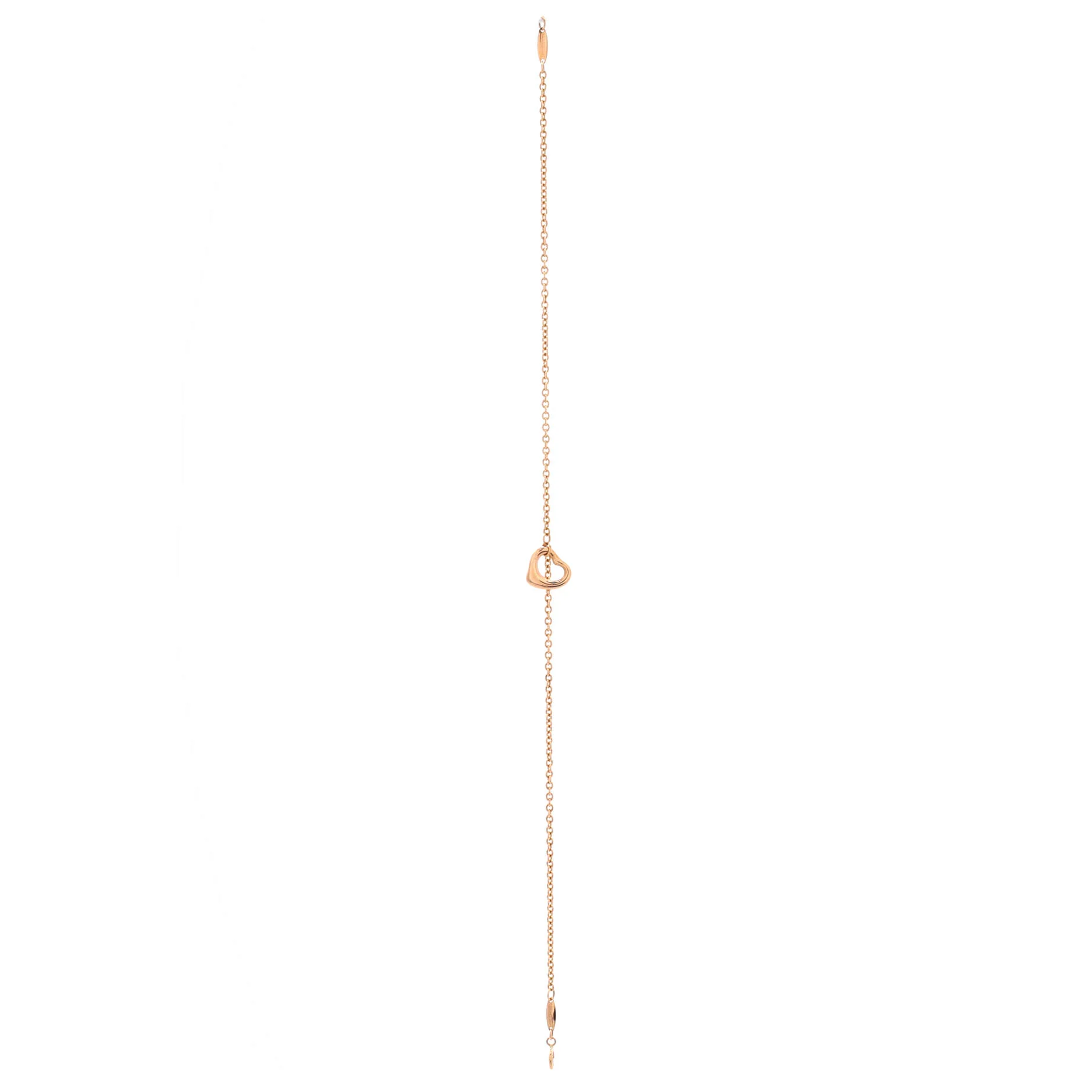 Elsa Peretti Open Heart Charm Bracelet 18K Rose Gold - Image 3