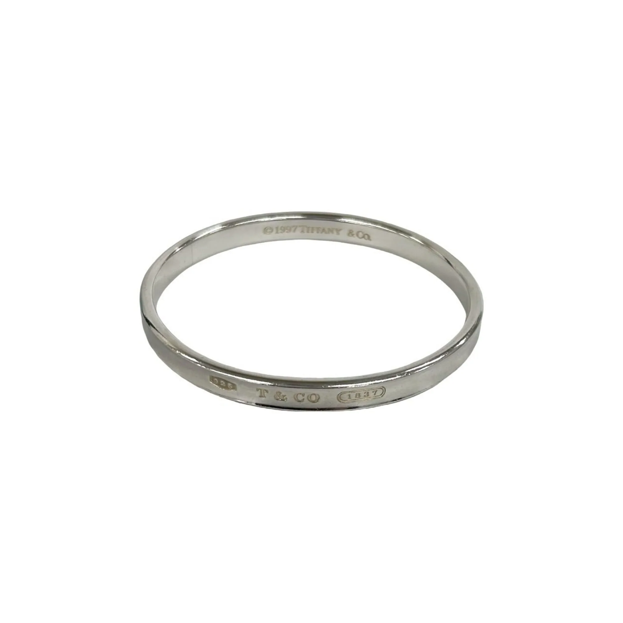 Engraved Narrow Bracelet Sterling Silver