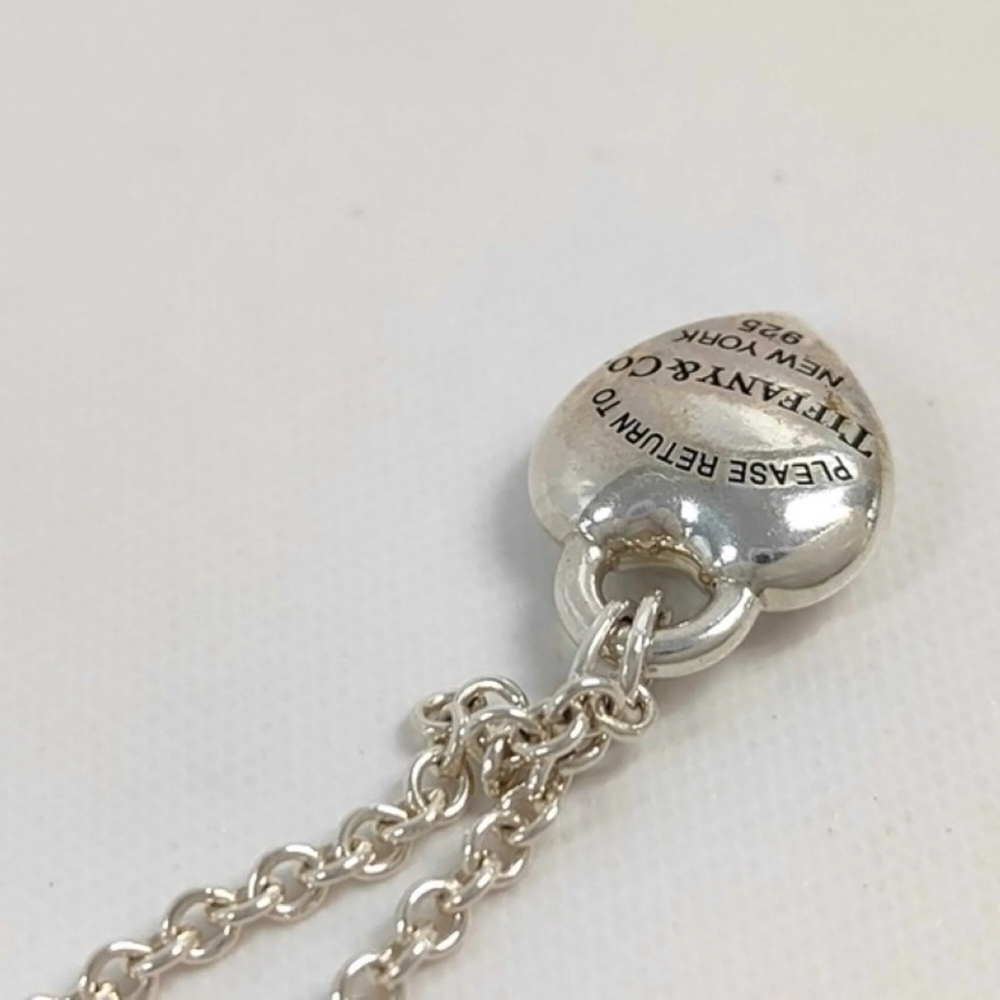 Full Heart Charm Bracelet Sterling Silver - Image 7