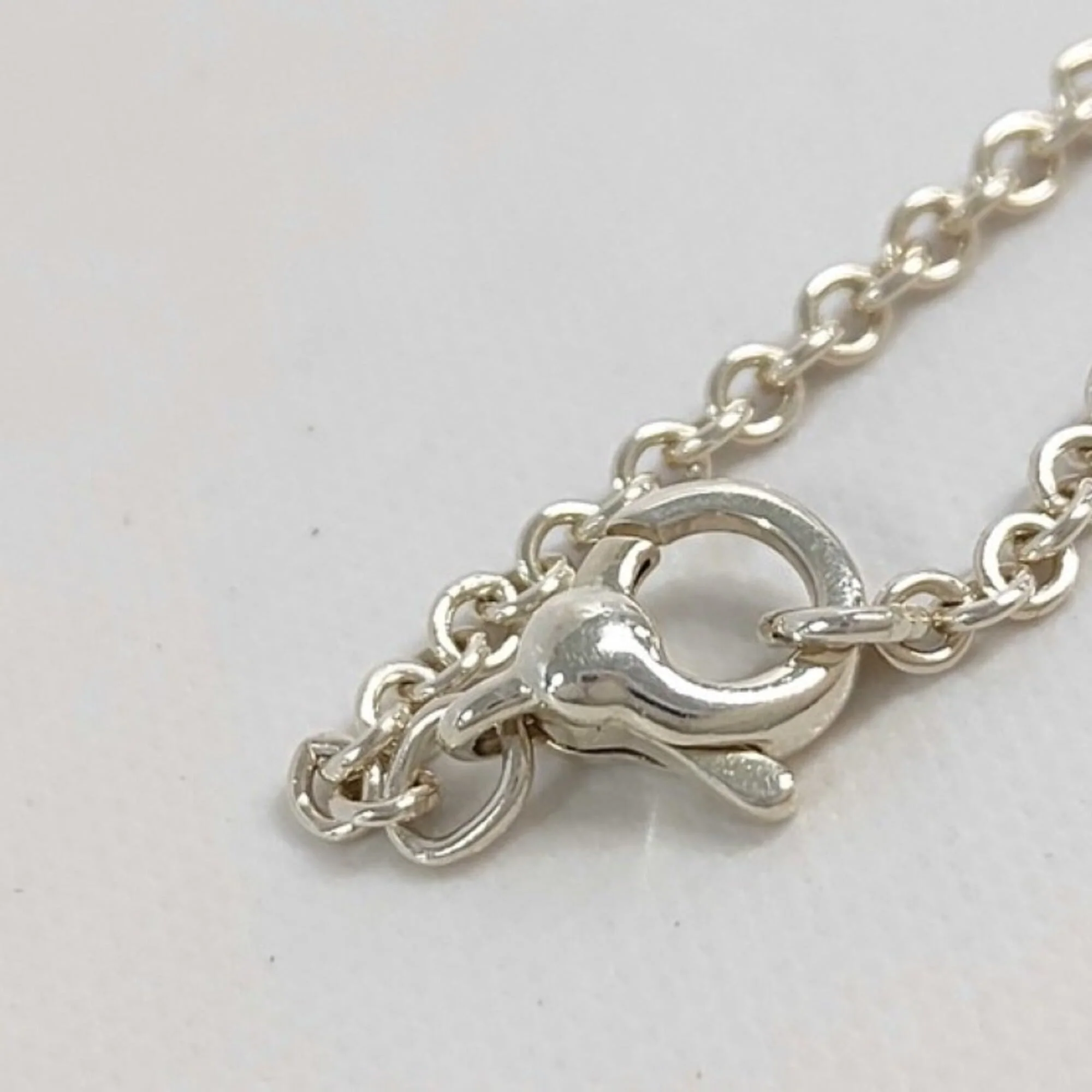 Full Heart Charm Bracelet Sterling Silver - Image 9