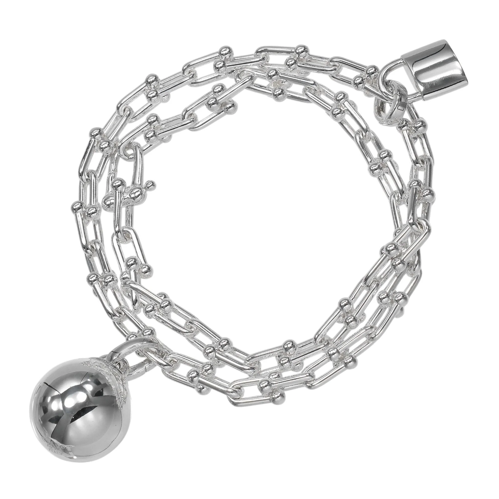 Hardware Wrap Bracelet Sterling Silver Small