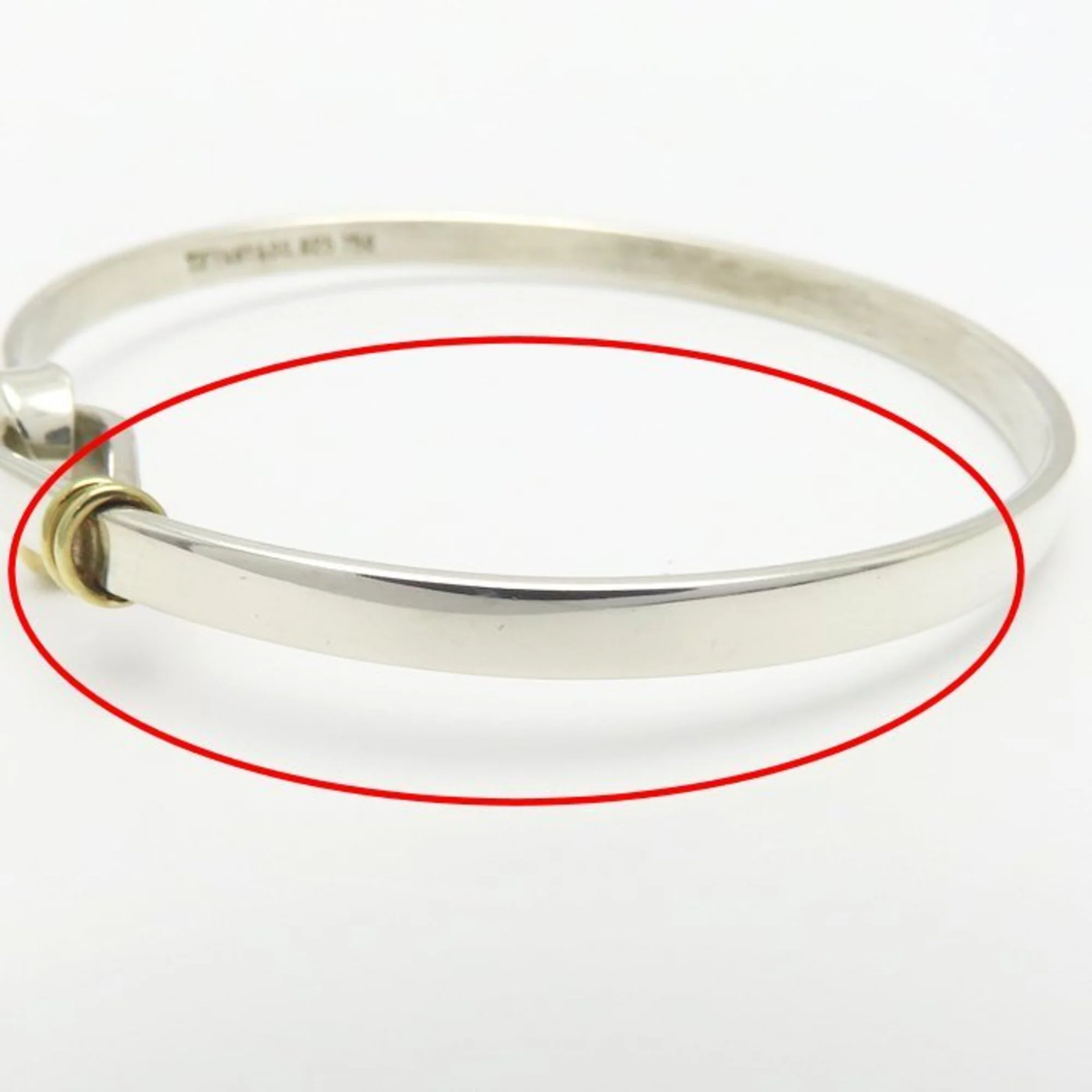 Hook and Eye Bracelet Sterling Silver and 18K Yellow Gold - Image 6