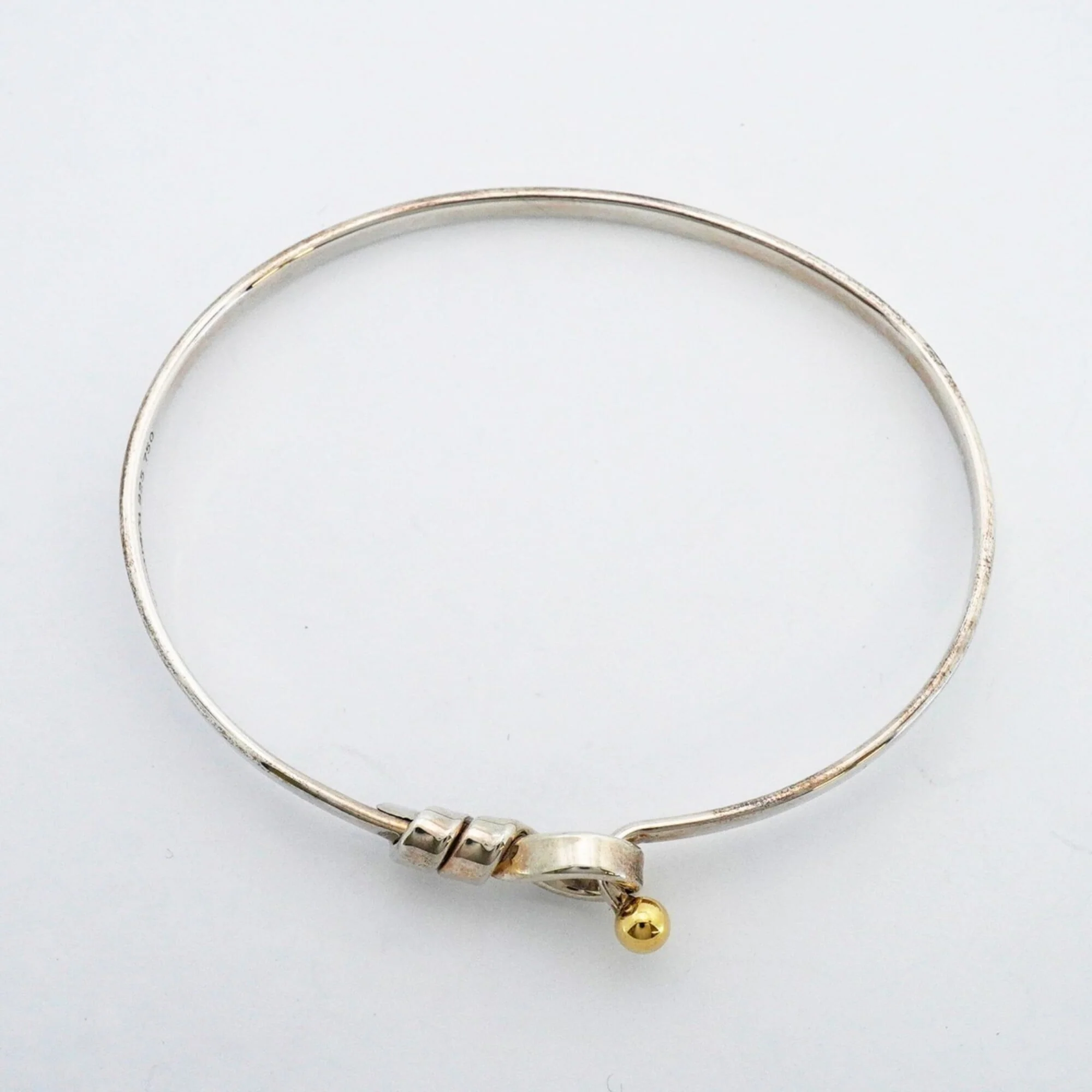 Hook Eye Bracelet Sterling Silver and 18K Yellow Gold - Image 3