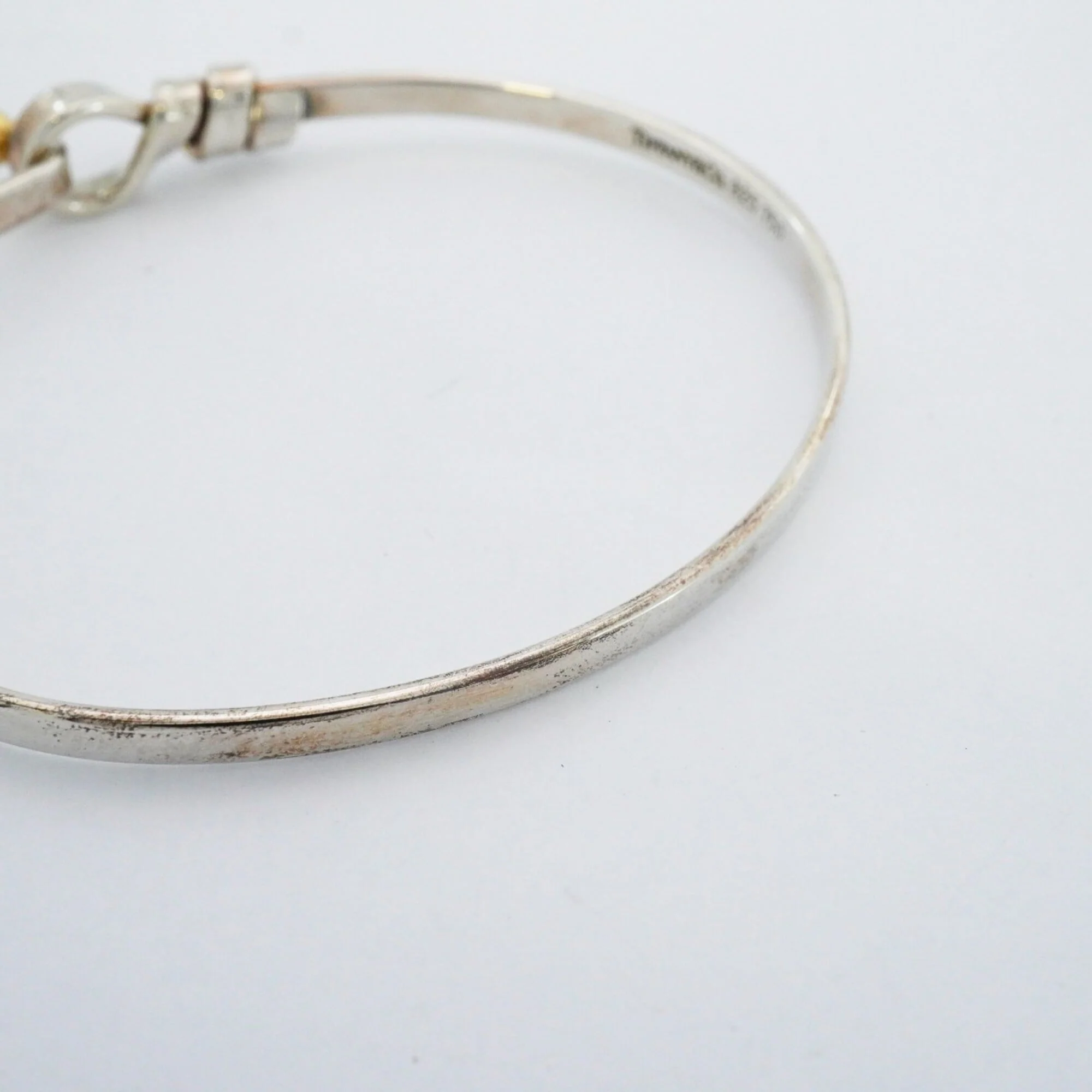 Hook Eye Bracelet Sterling Silver and 18K Yellow Gold - Image 7