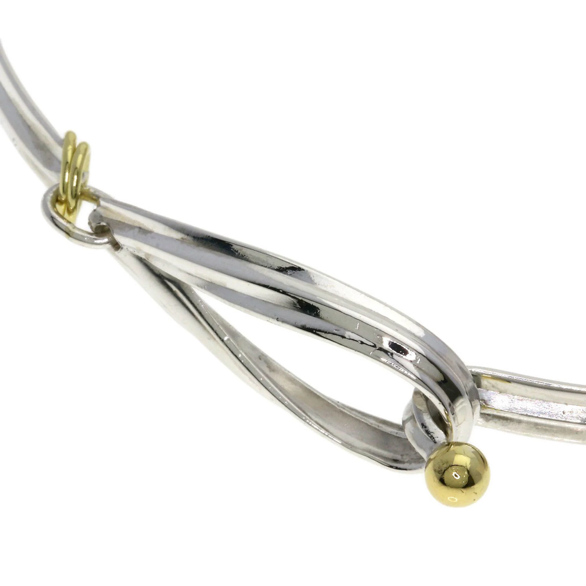 Hook Eye Bracelet Sterling Silver and 18K Yellow Gold - Image 3