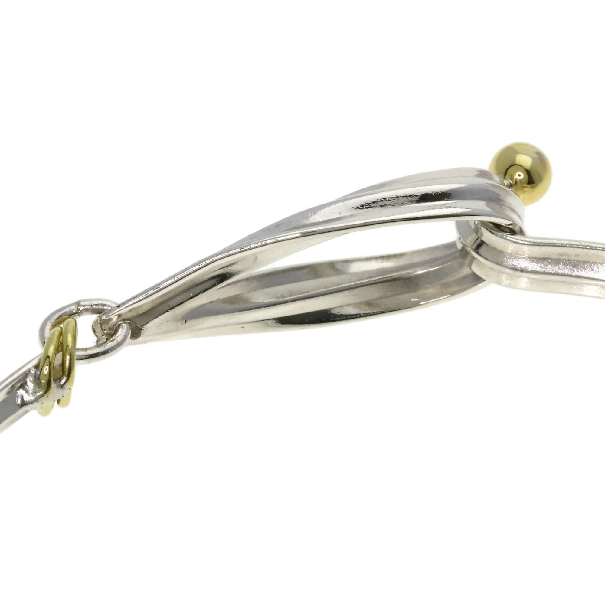 Hook Eye Bracelet Sterling Silver and 18K Yellow Gold - Image 4