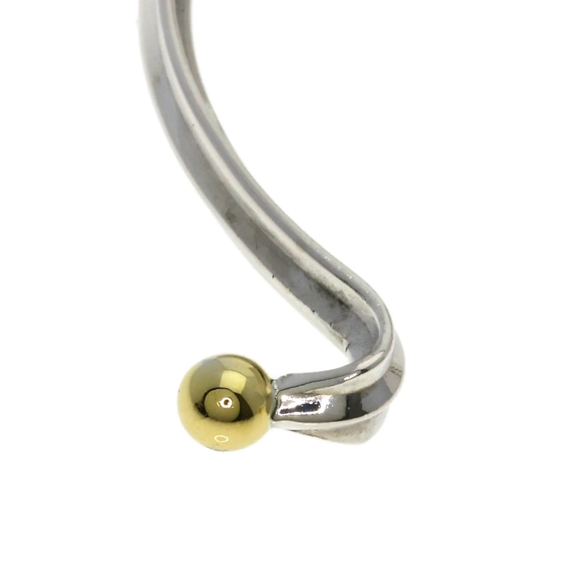 Hook Eye Bracelet Sterling Silver and 18K Yellow Gold - Image 8
