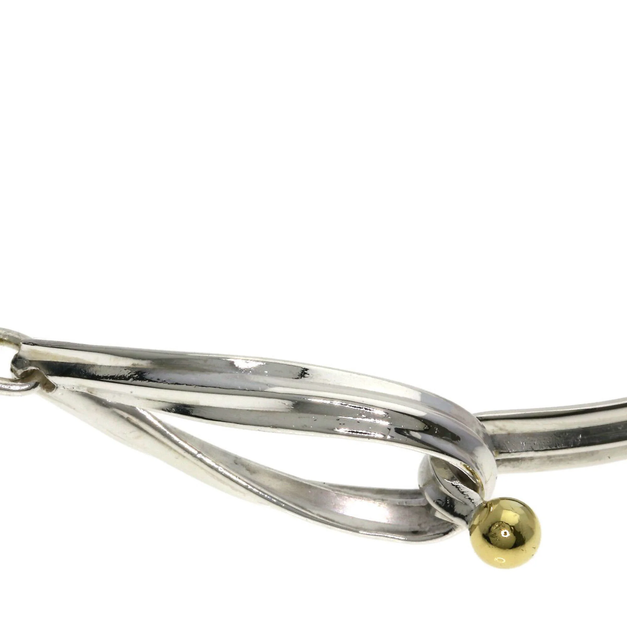 Hook Eye Bracelet Sterling Silver and 18K Yellow Gold - Image 9