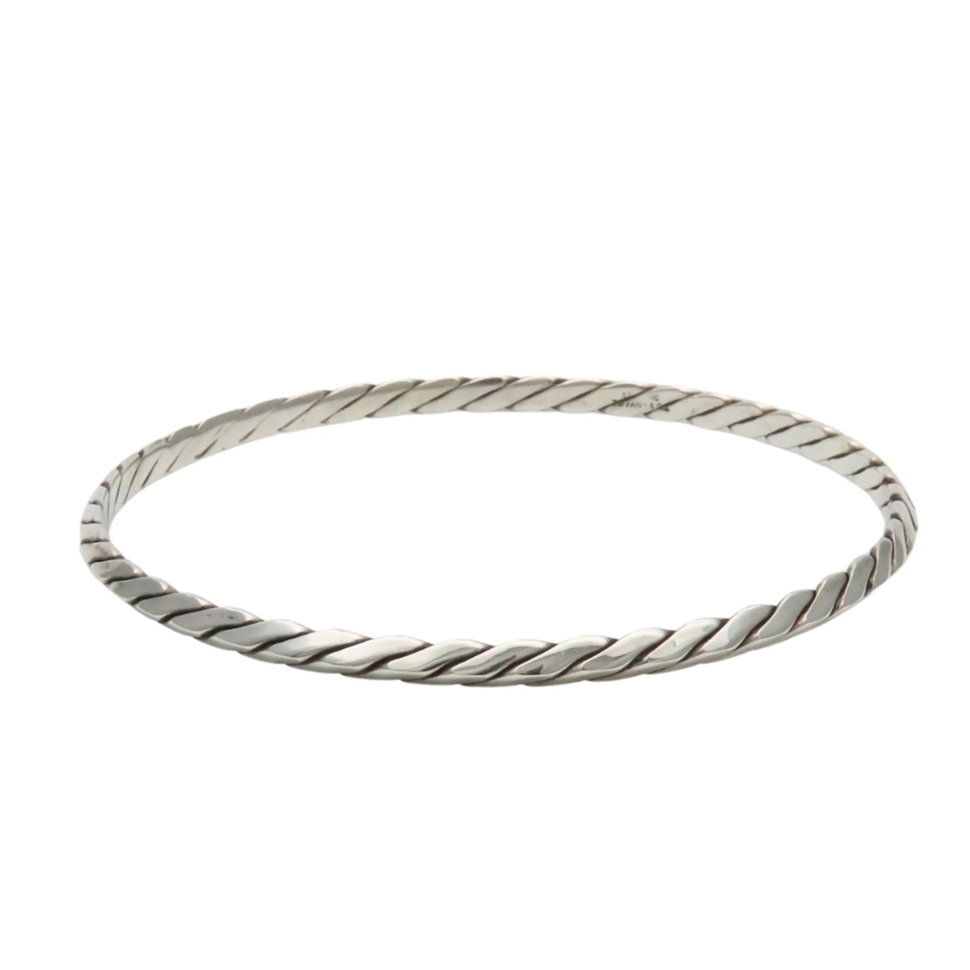 Knife Edge Twist Bracelet Sterling Silver