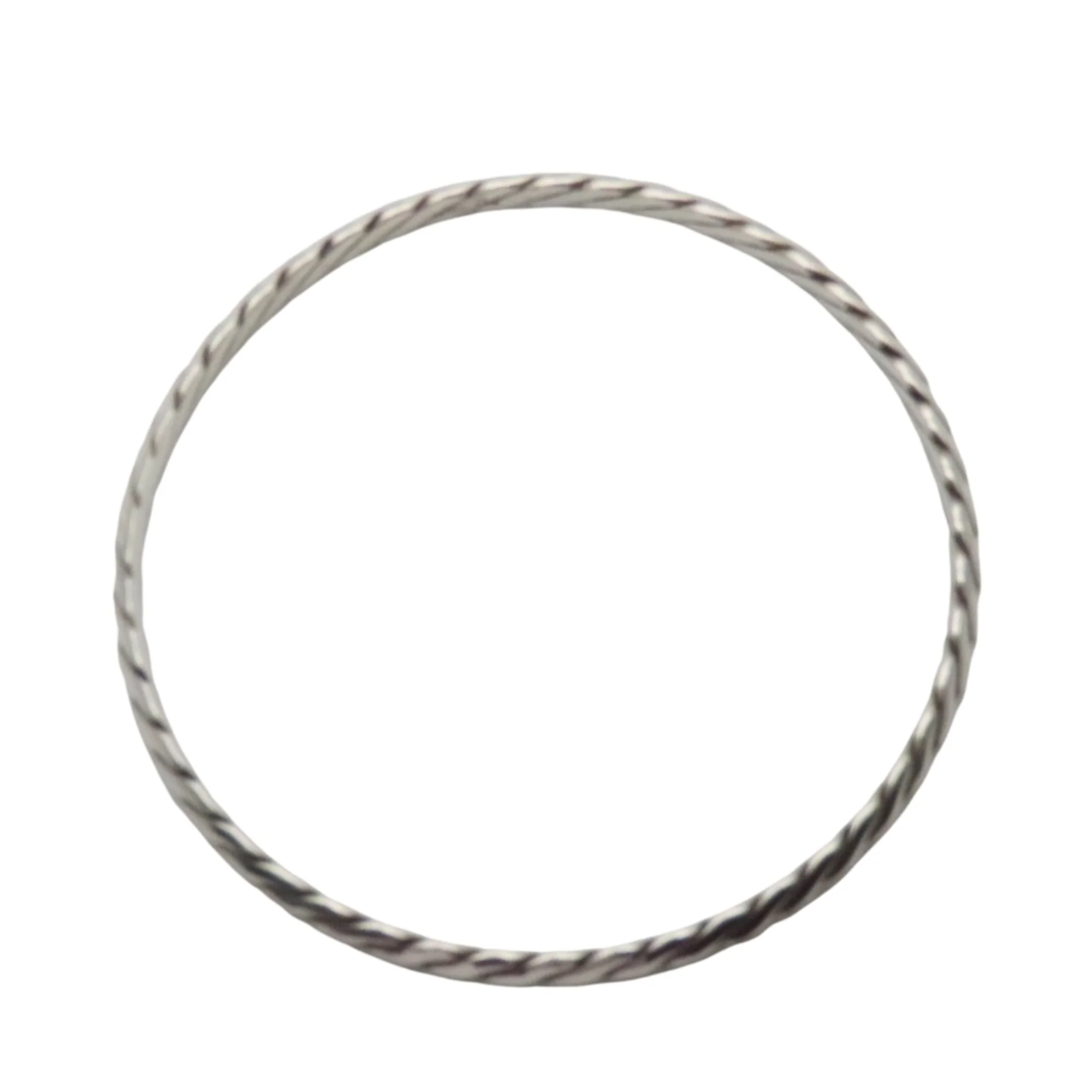 Knife Edge Twist Bracelet Sterling Silver - Image 3