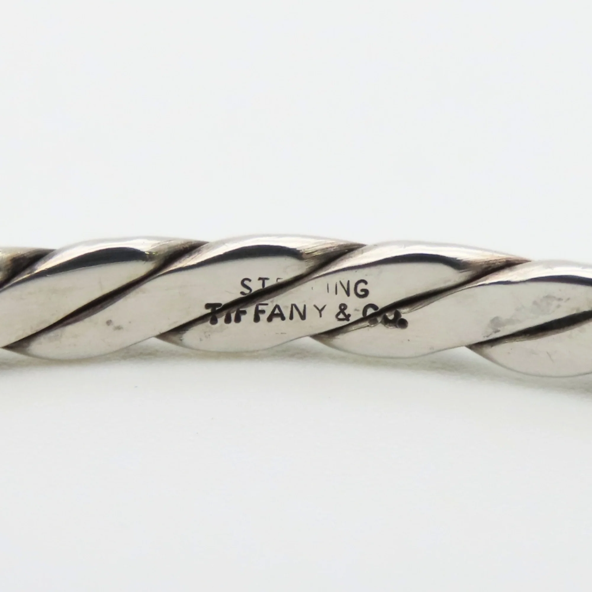 Knife Edge Twist Bracelet Sterling Silver - Image 4