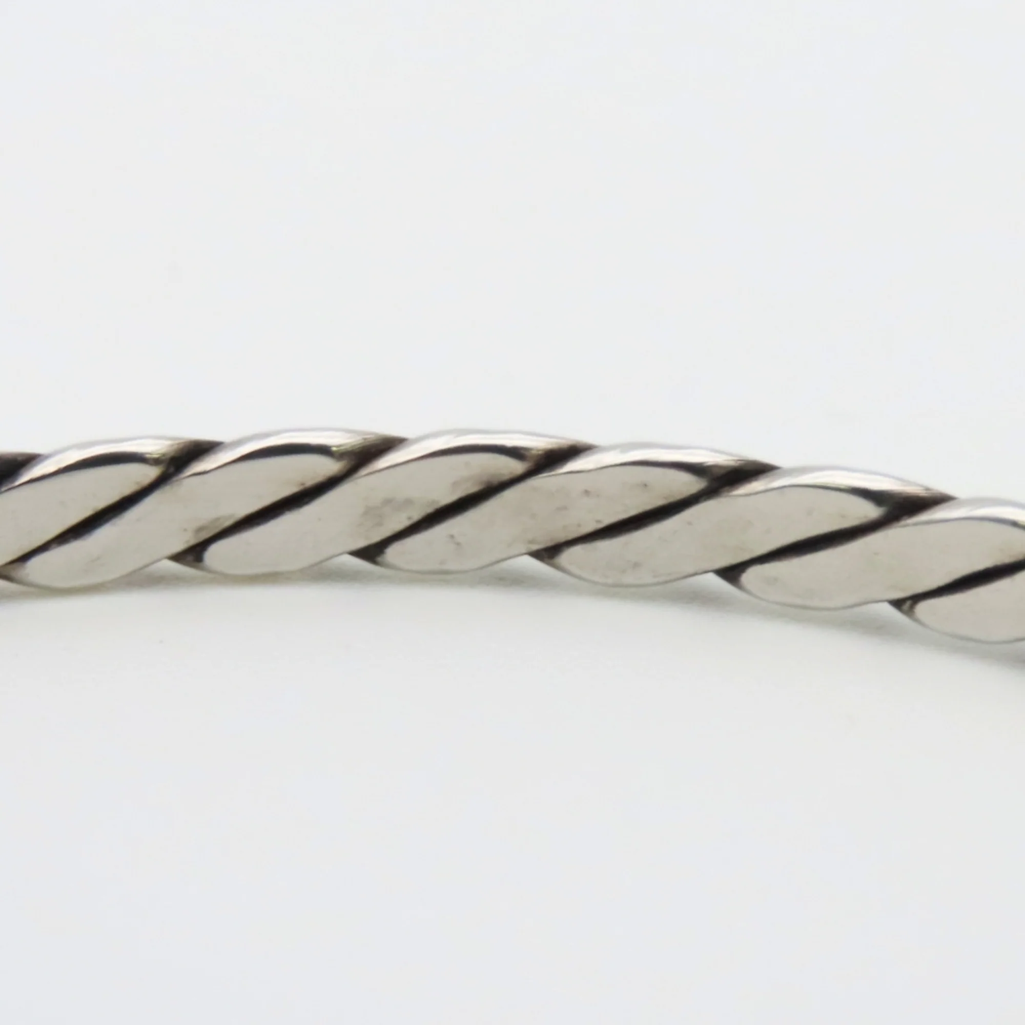 Knife Edge Twist Bracelet Sterling Silver - Image 6