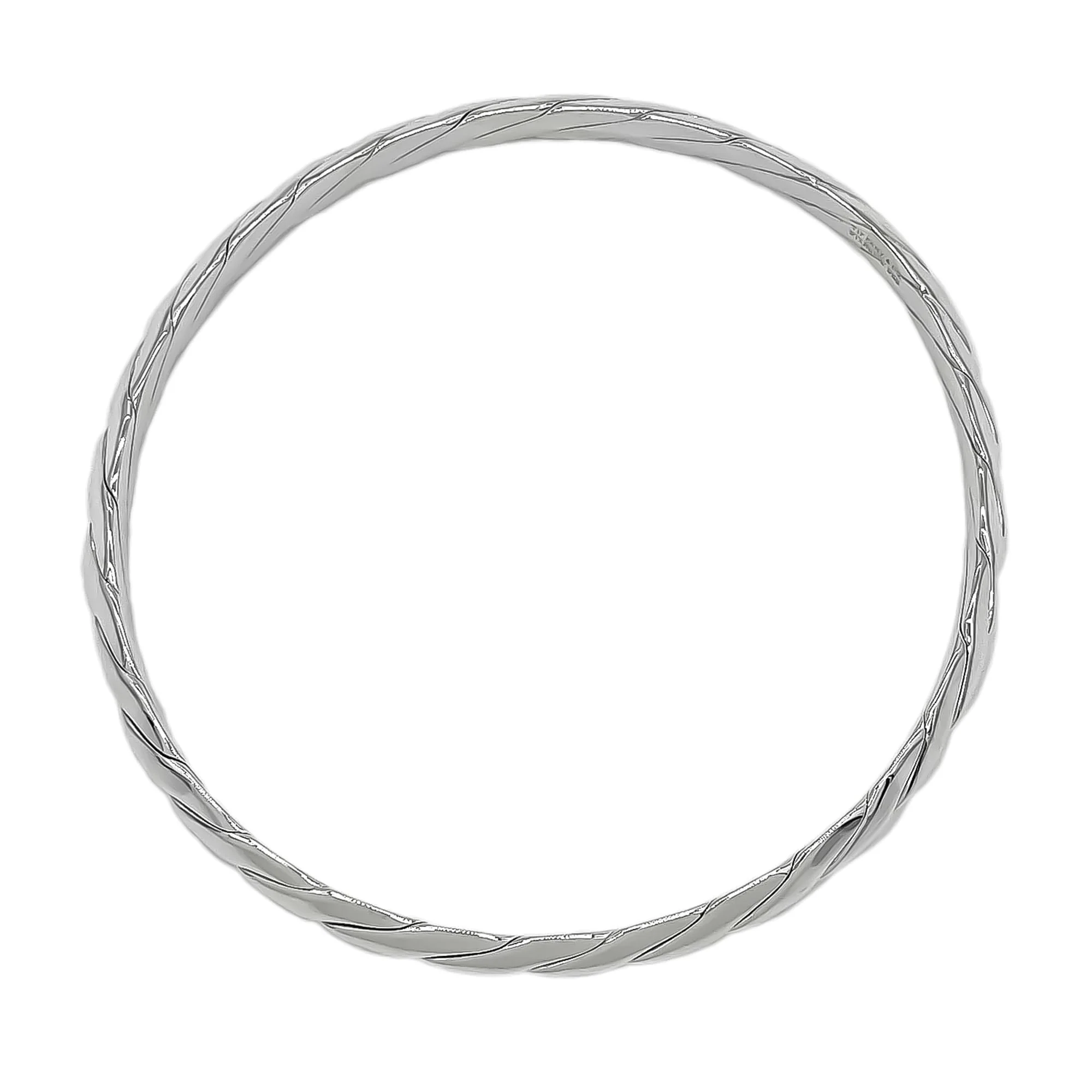 Knife Edge Twist Bracelet Sterling Silver
