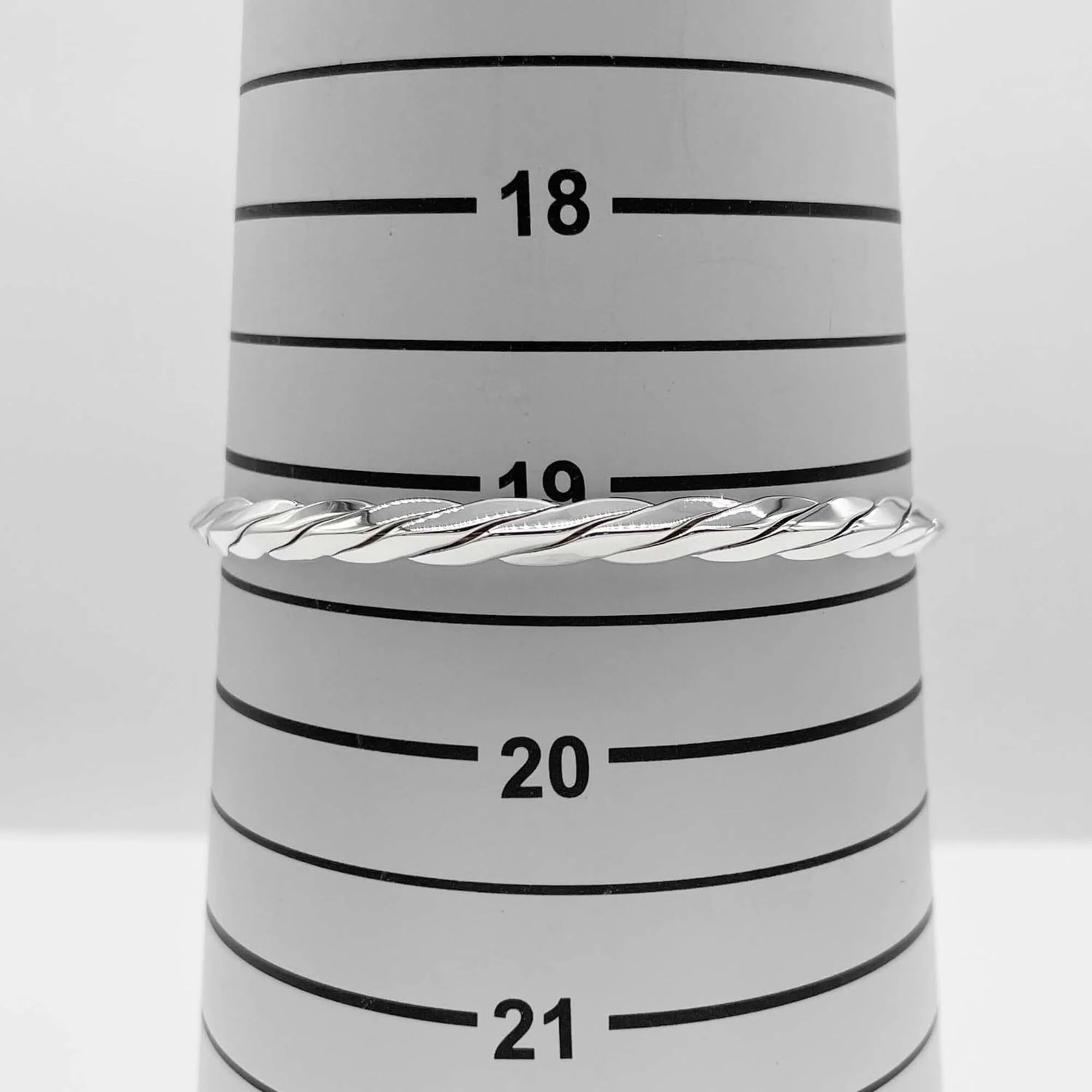 Knife Edge Twist Bracelet Sterling Silver - Image 4