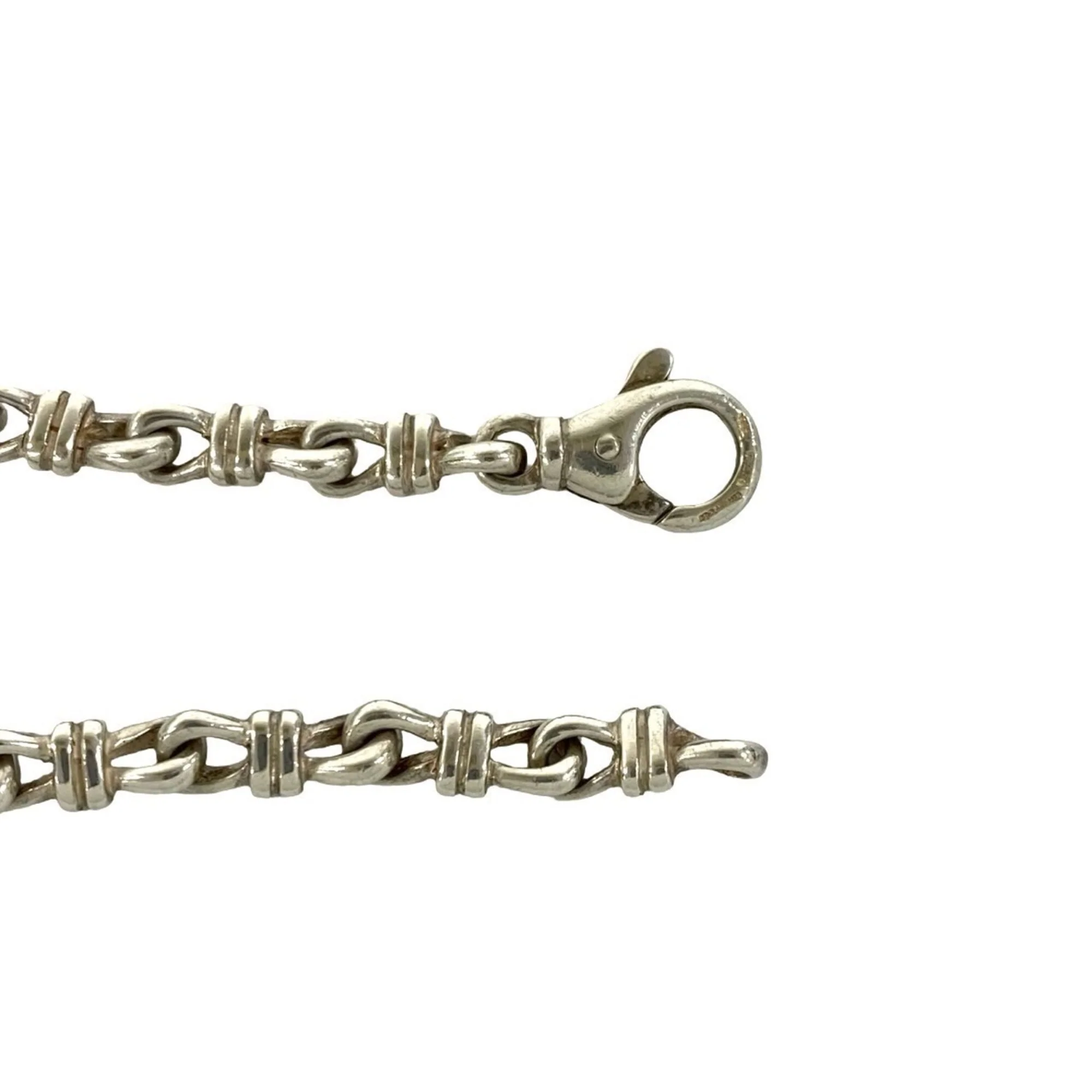 Knot Link ID Bracelet Sterling Silver - Image 4
