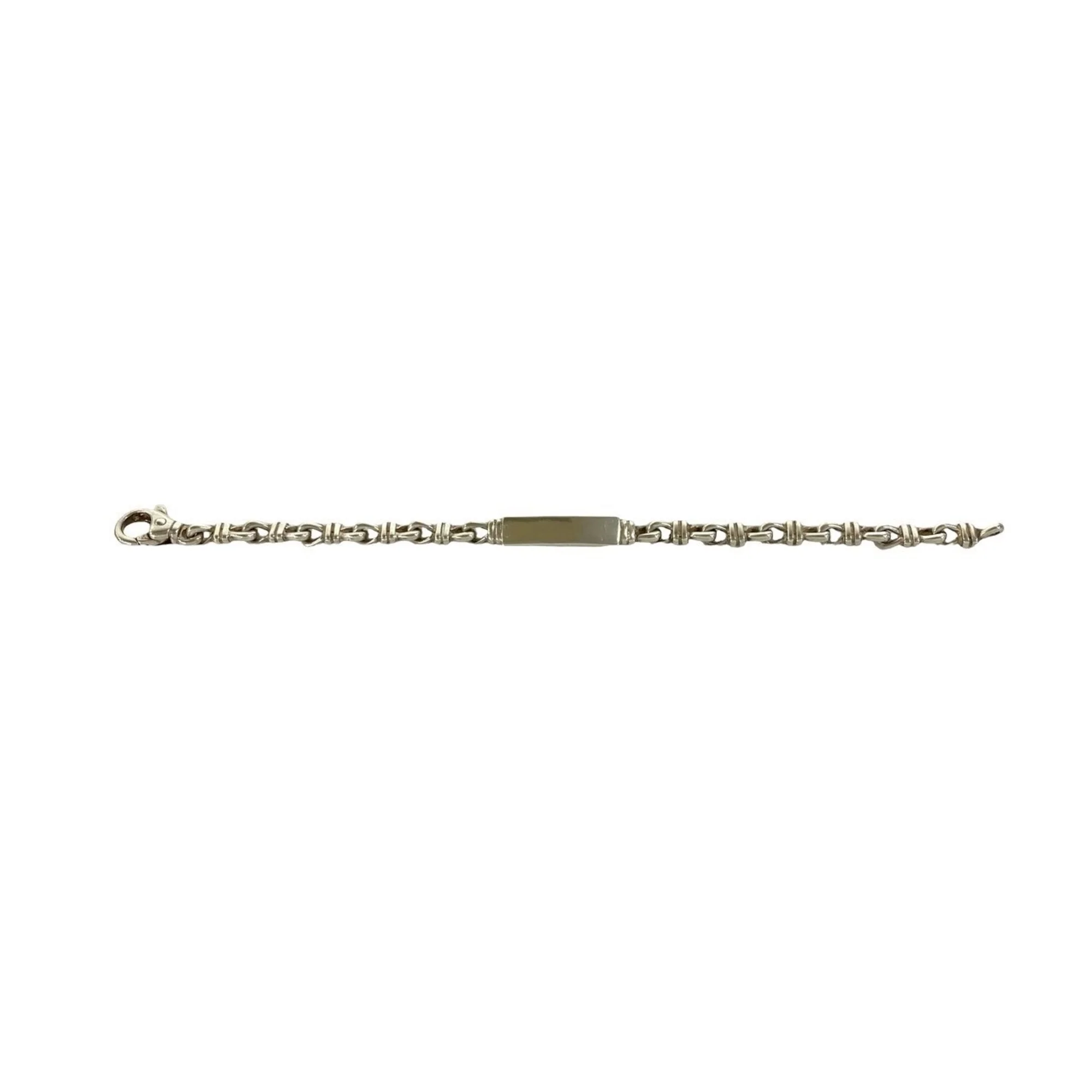 Knot Link ID Bracelet Sterling Silver - Image 5
