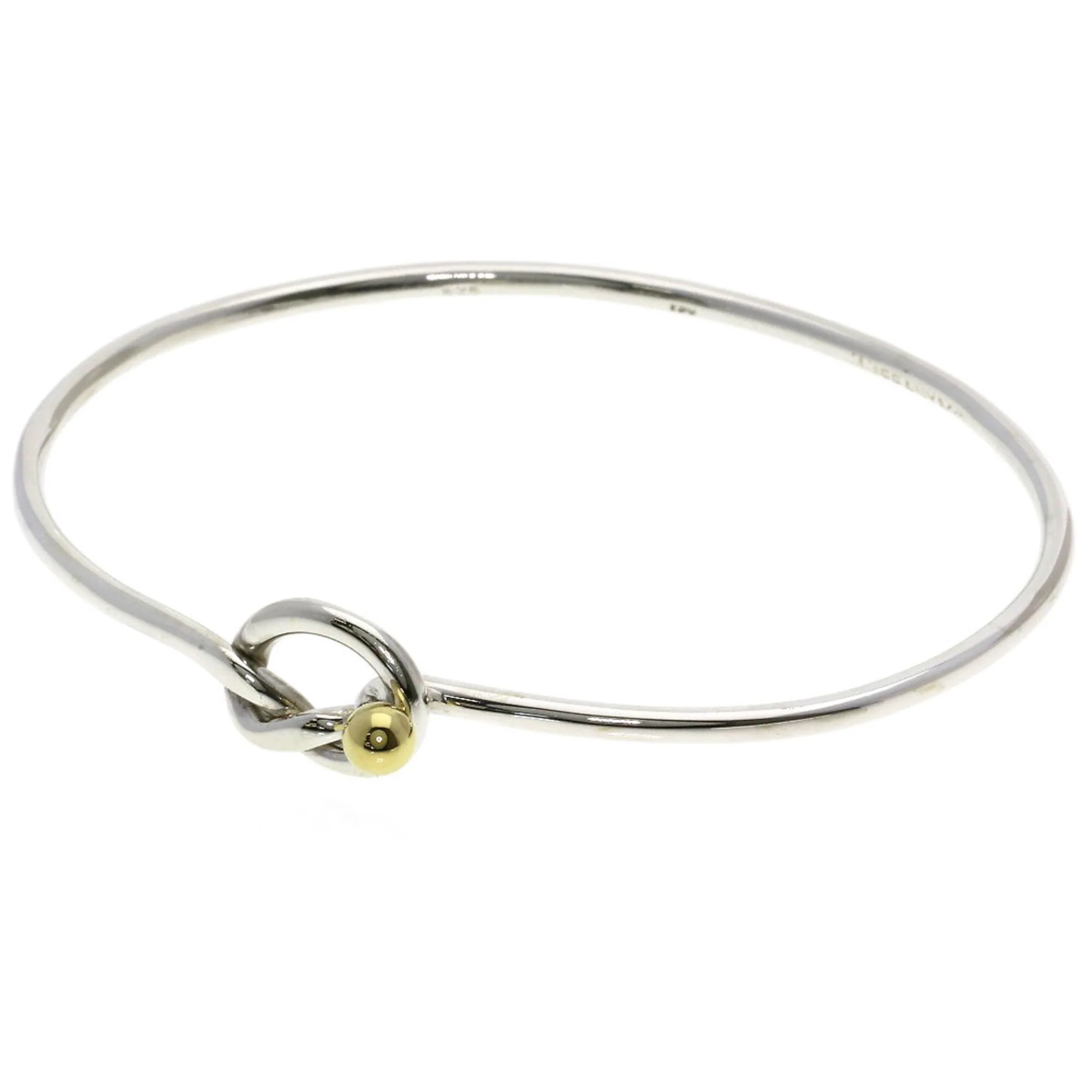Love Knot Bracelet Sterling Silver and 18K Yellow Gold