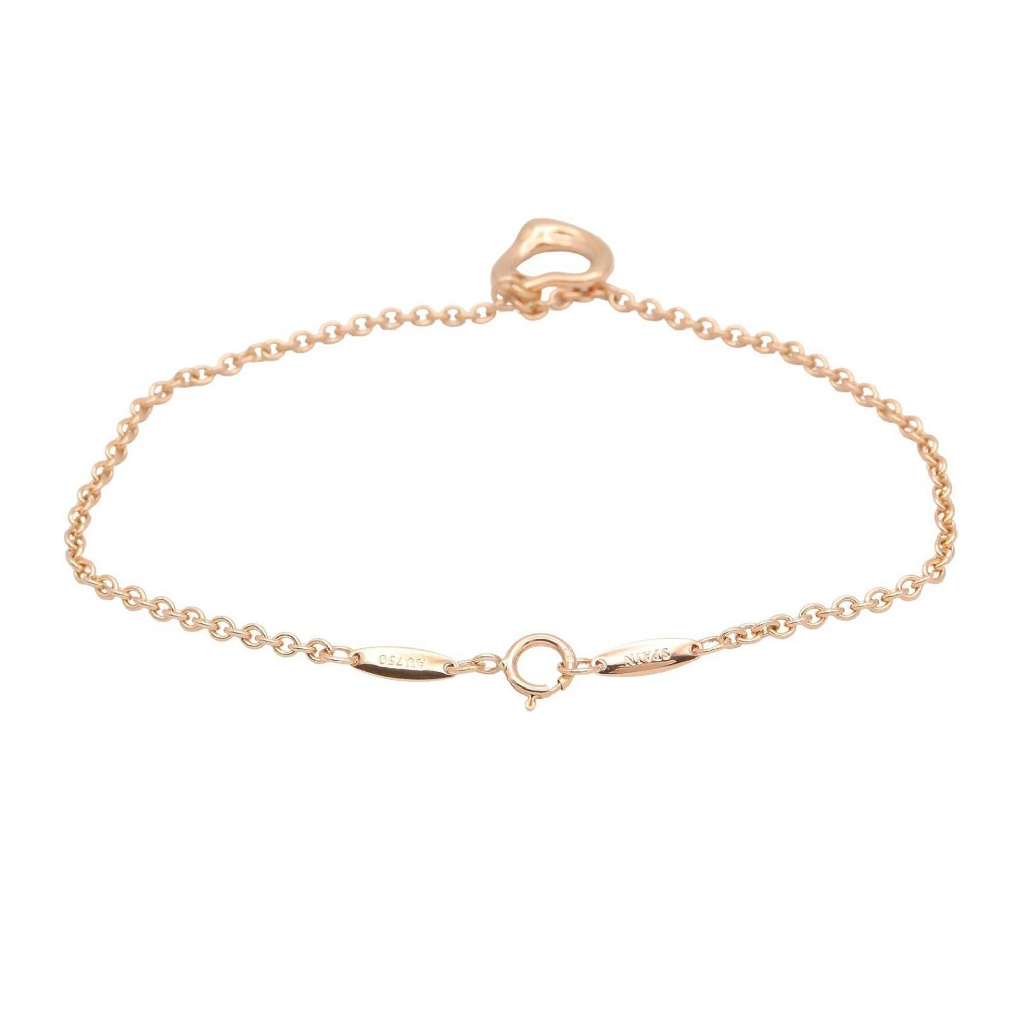Open Heart Bracelet 18K Rose Gold - Image 2