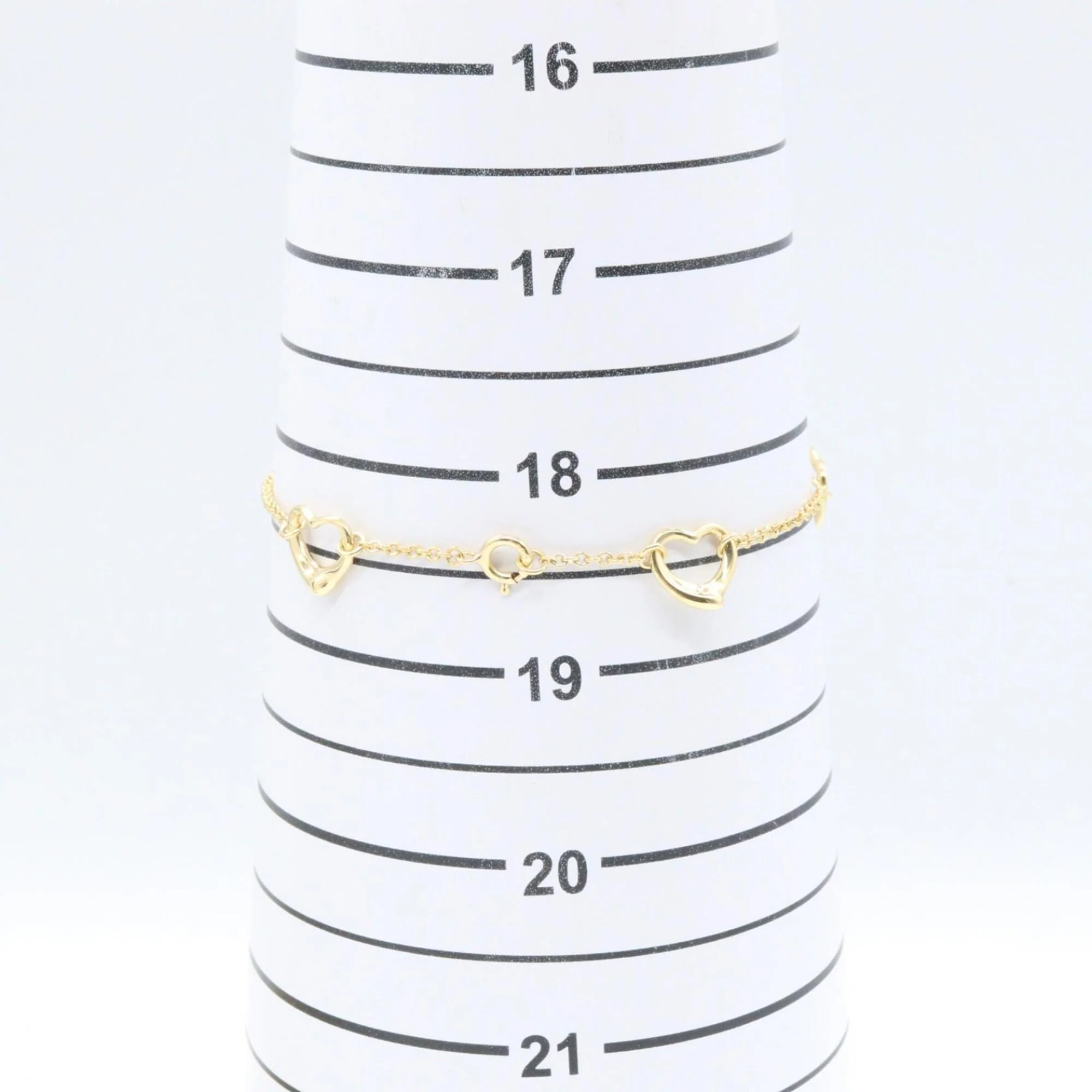 Open Heart Bracelet 18K Yellow Gold - Image 5