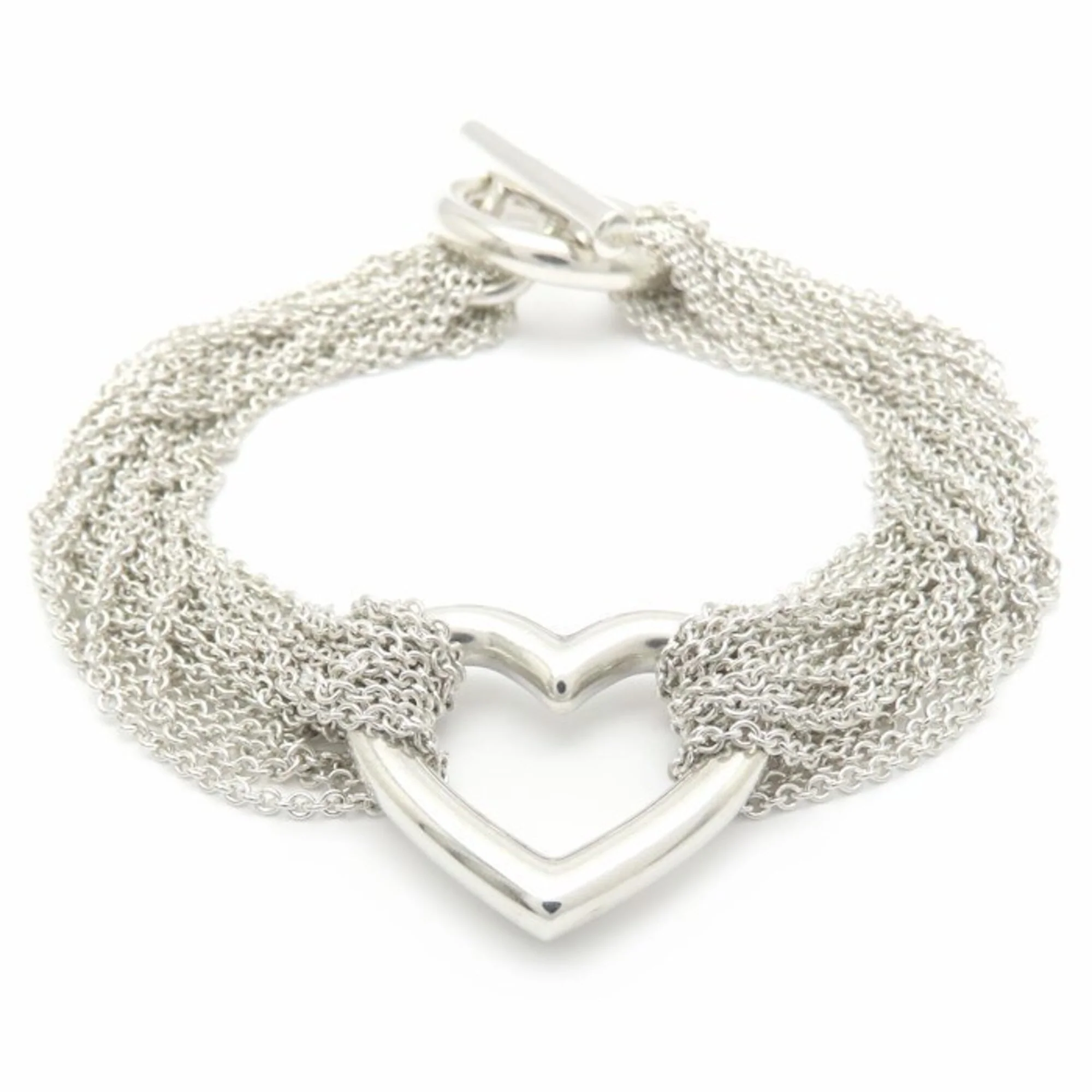 Open Heart Bracelet Sterling Silver - Image 2