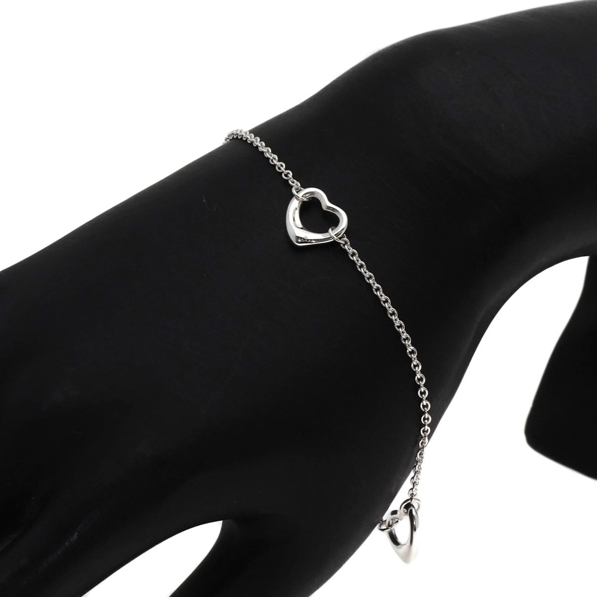 Open Heart Bracelet Sterling Silver - Image 7
