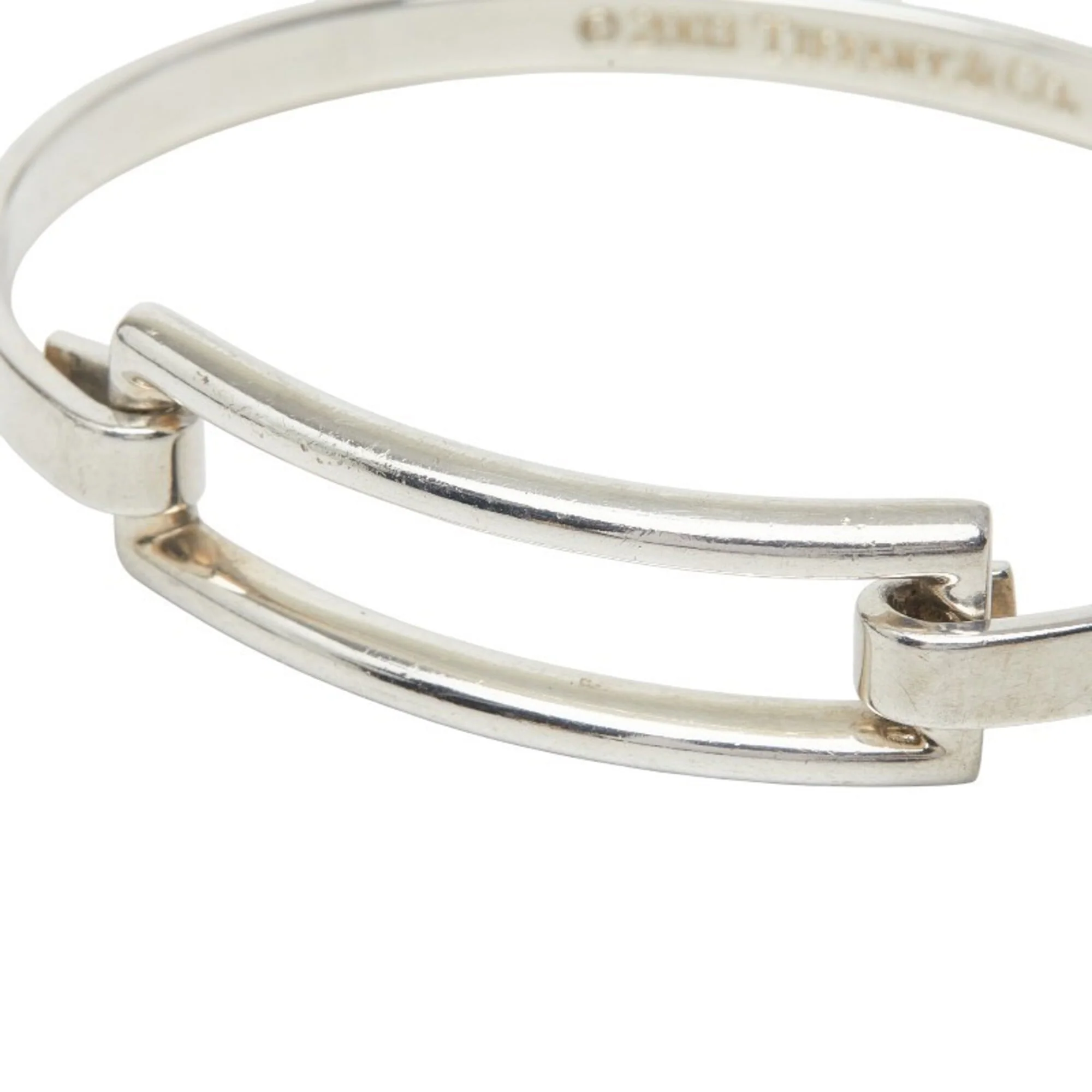 Open Rectangle Square Bracelet Sterling Silver - Image 3