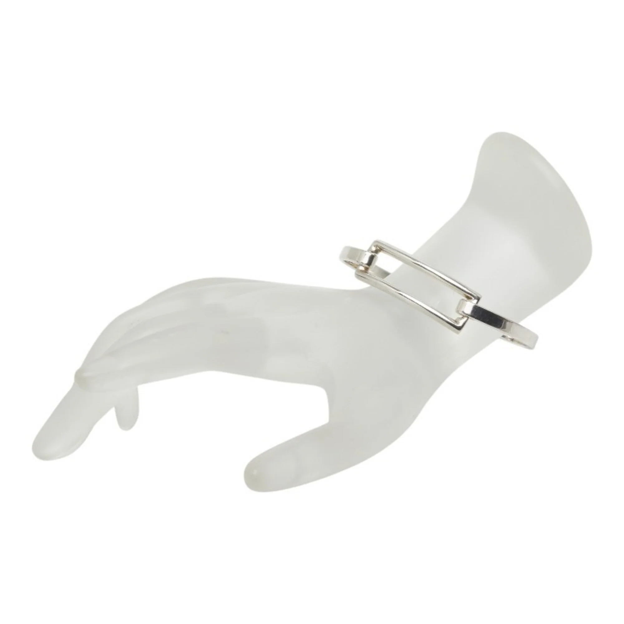 Open Rectangle Square Bracelet Sterling Silver - Image 6