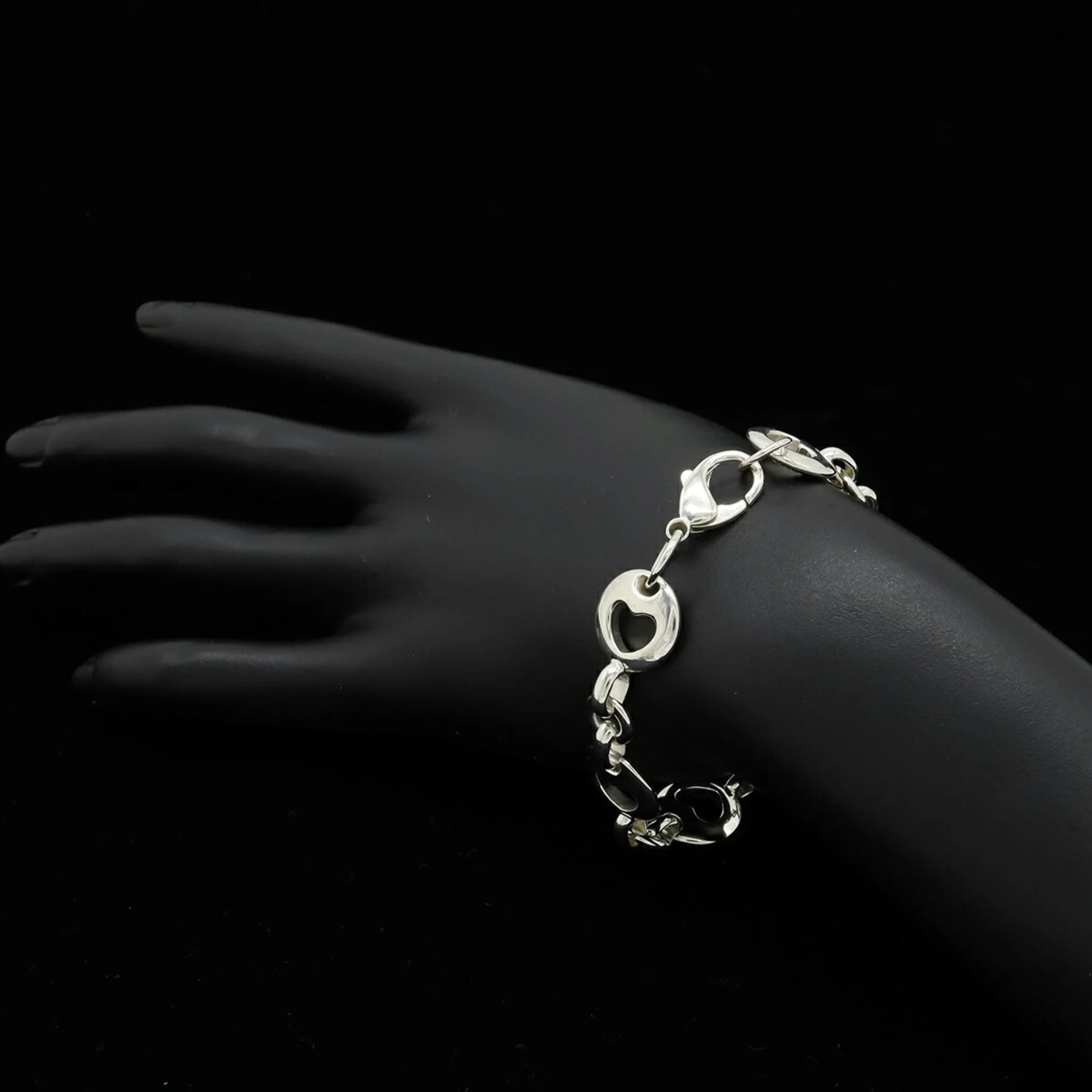 Pierced Heart Bracelet Sterling Silver - Image 6