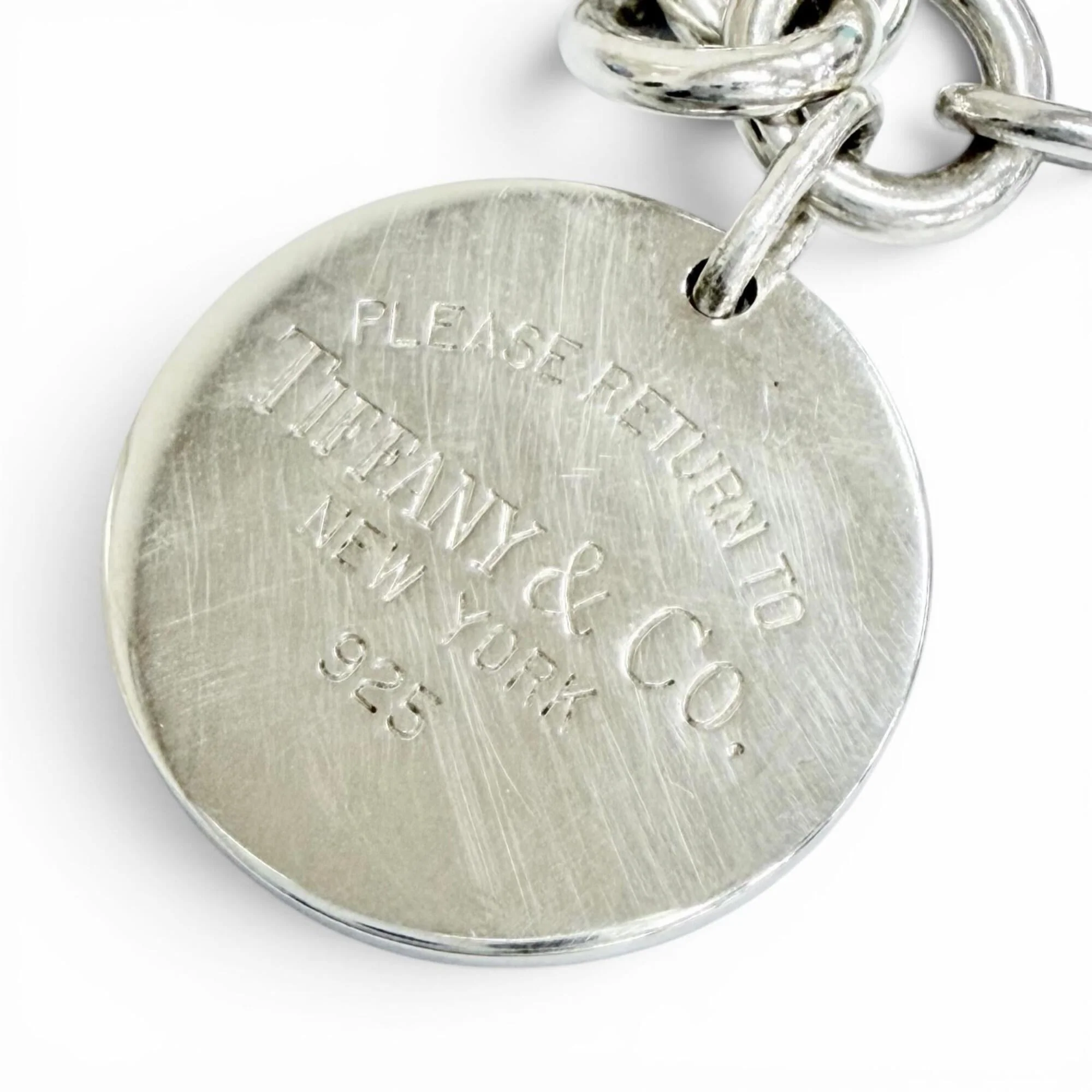 Round Tag Bracelet Sterling Silver - Image 2