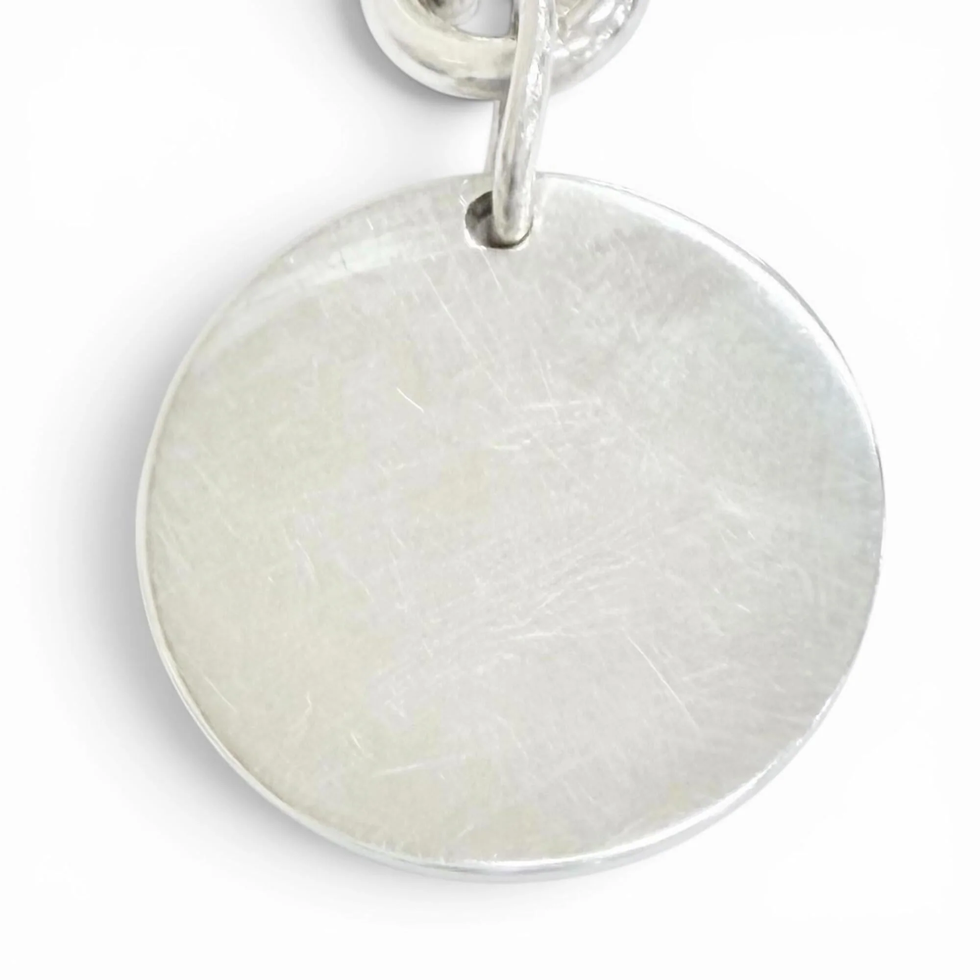 Round Tag Bracelet Sterling Silver - Image 3