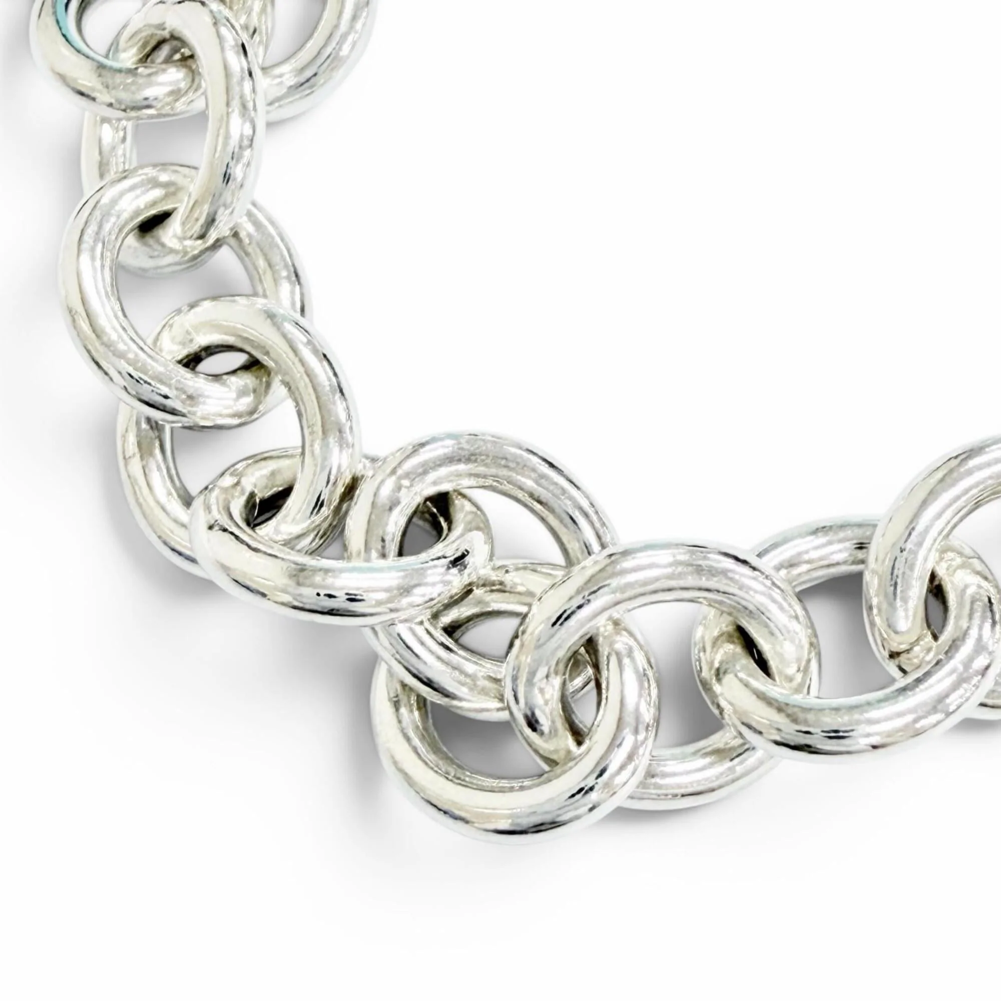 Round Tag Bracelet Sterling Silver - Image 4