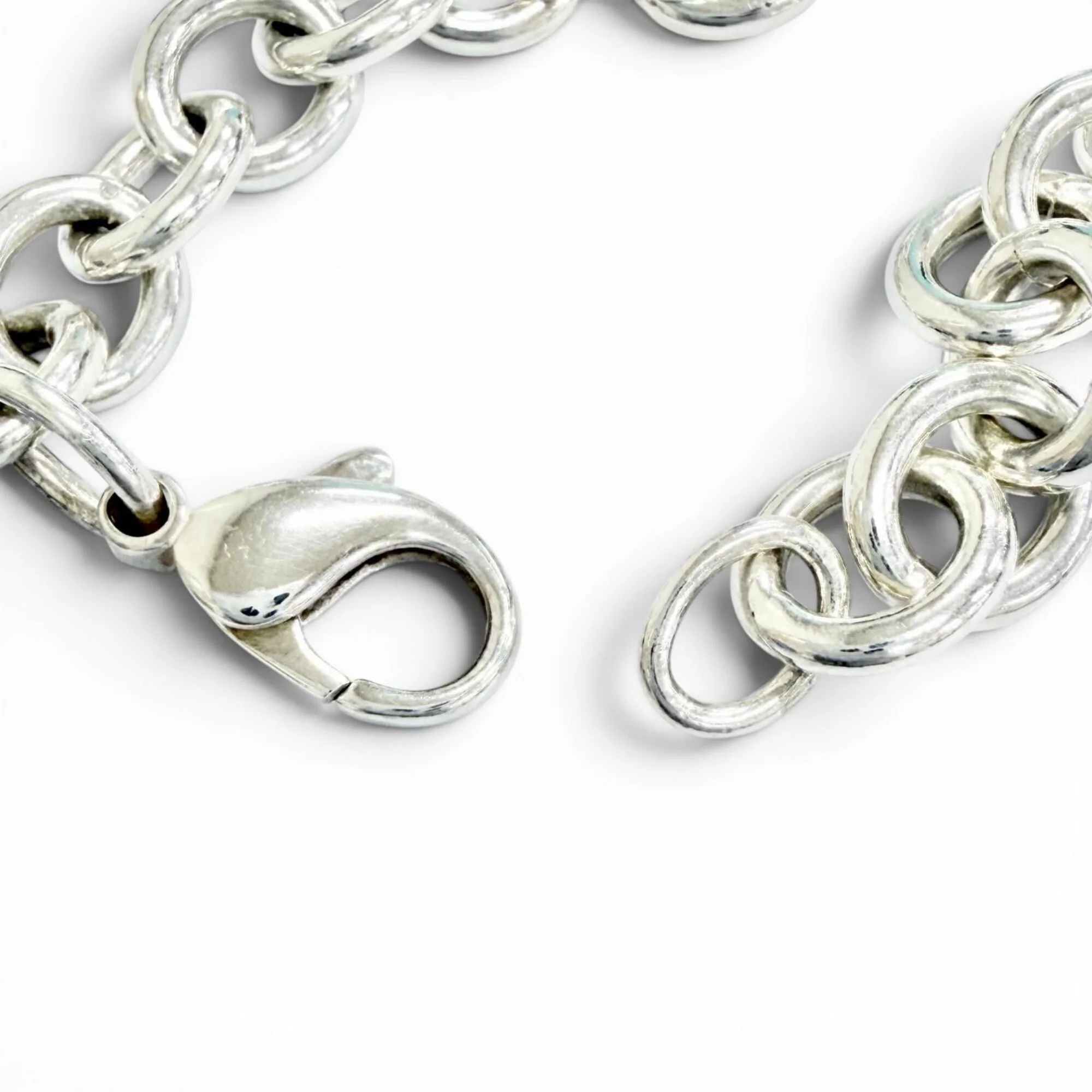Round Tag Bracelet Sterling Silver - Image 5