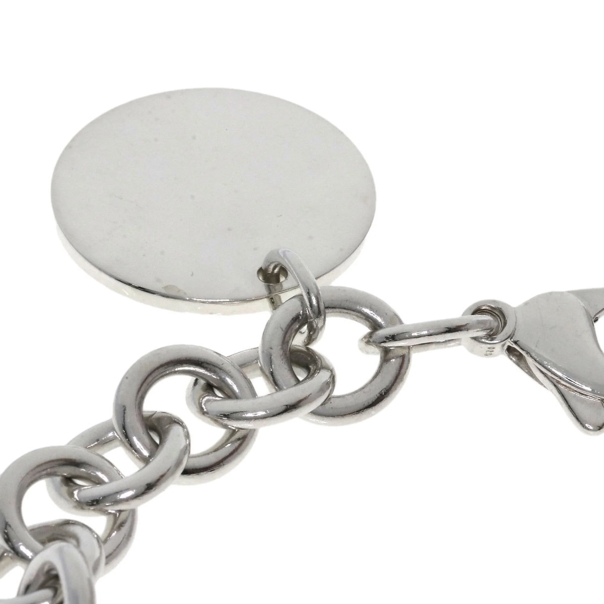 Round Tag Bracelet Sterling Silver - Image 3