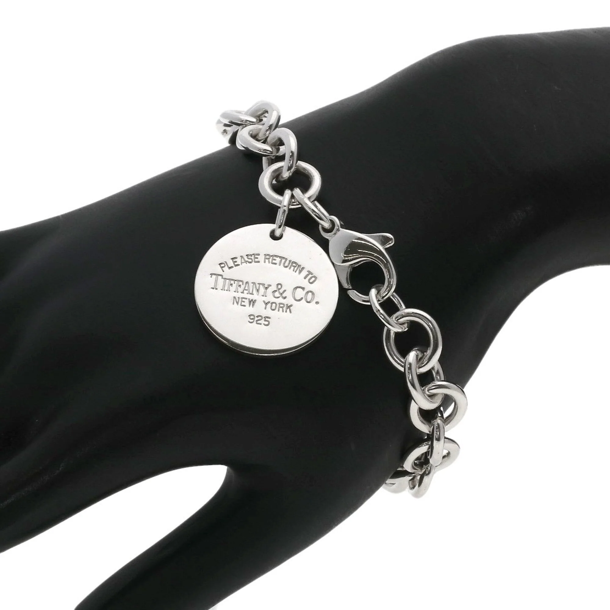 Round Tag Bracelet Sterling Silver - Image 6