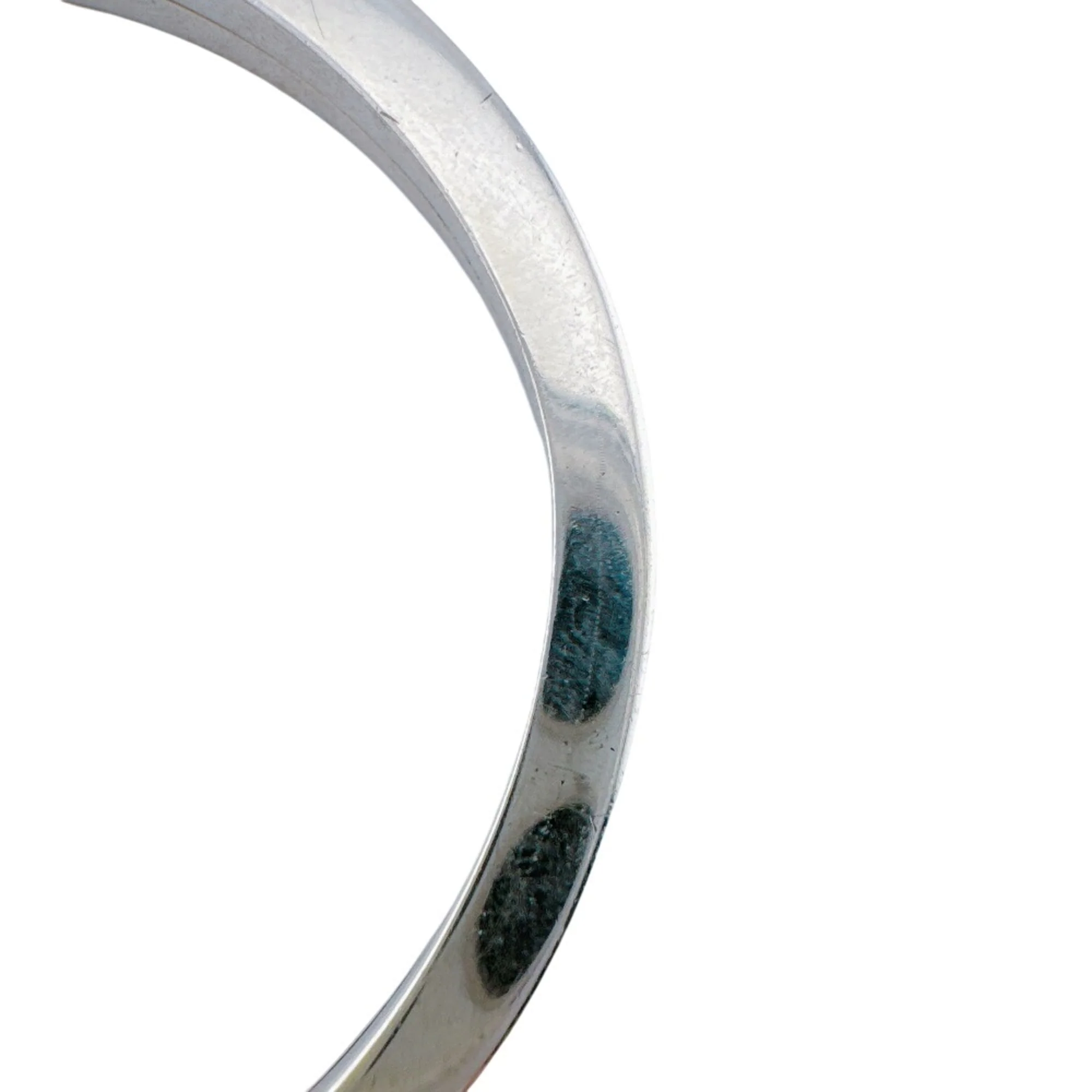 Square Wrap Bracelet Sterling Silver with 9 Diamonds - Image 4