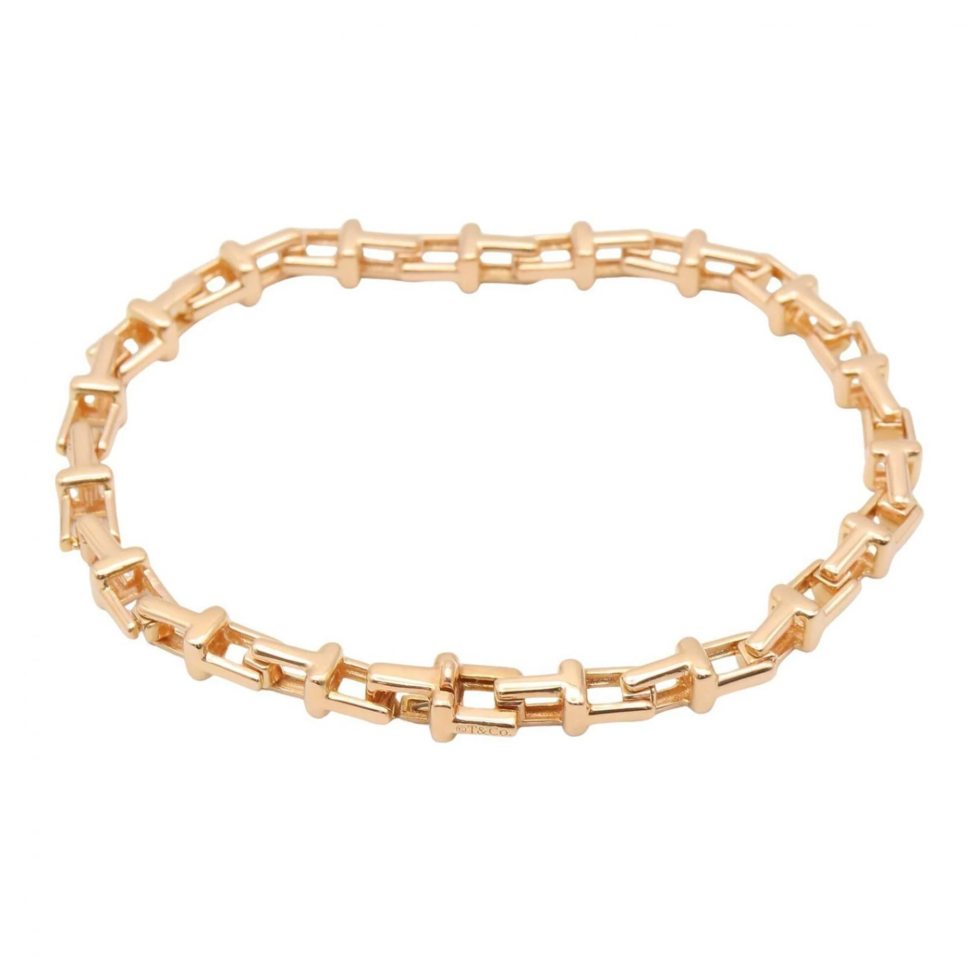 T Narrow Bracelet 18K Rose Gold