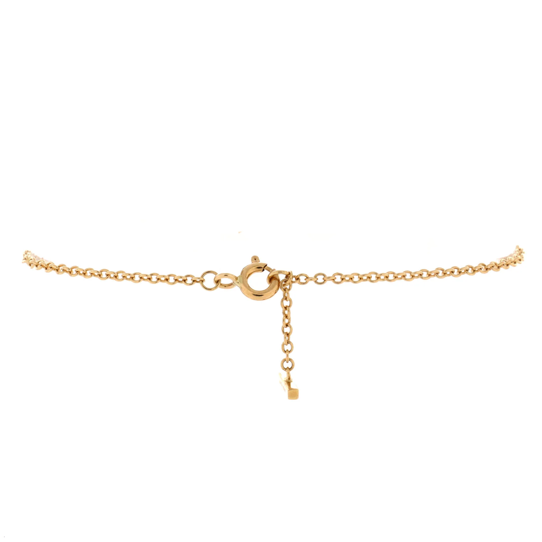 T Smile Chain Bracelet 18K Yellow Gold Medium - Image 2