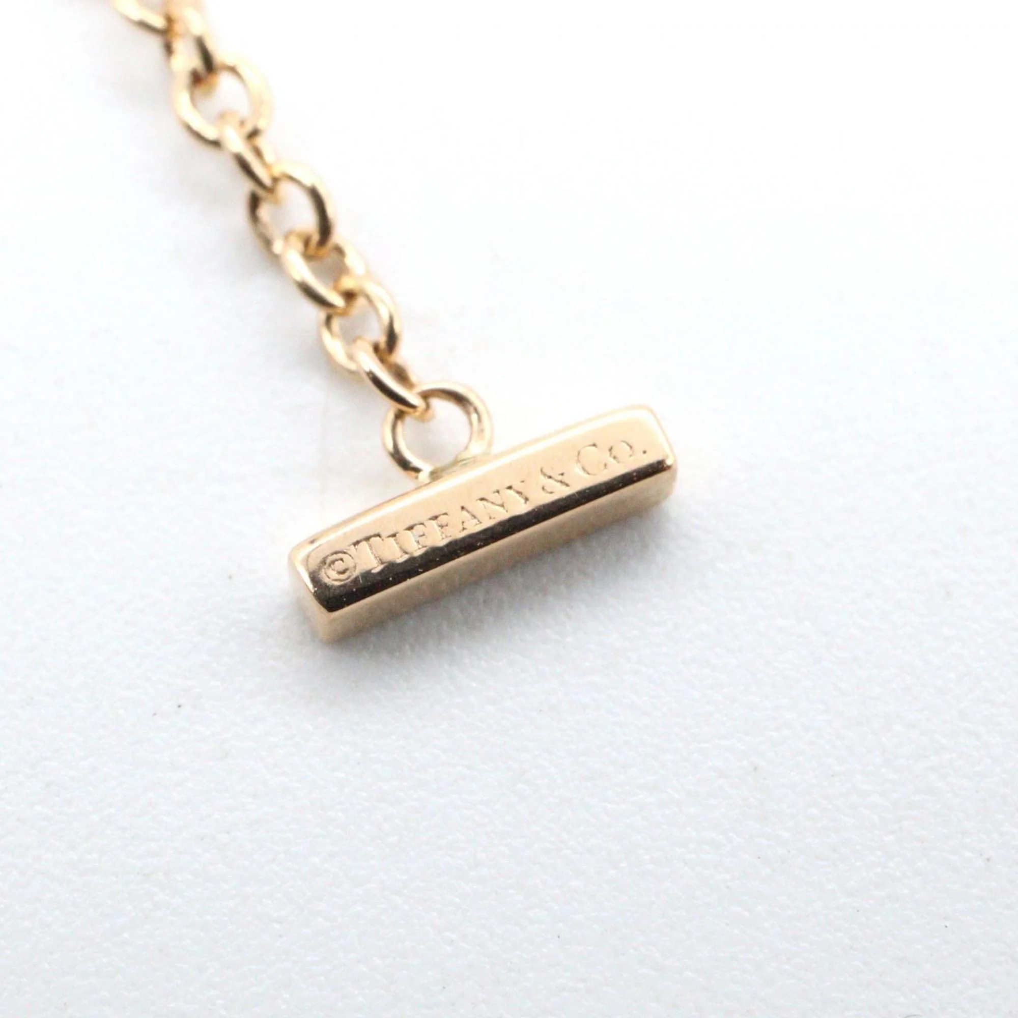 T Smile Mini Pendant Necklace 18K Rose Gold with Diamonds - Image 4