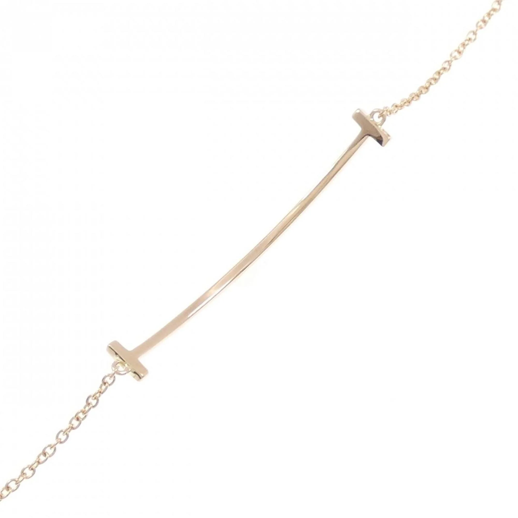 T Smile Pendant Necklace 18K Rose Gold - Image 2
