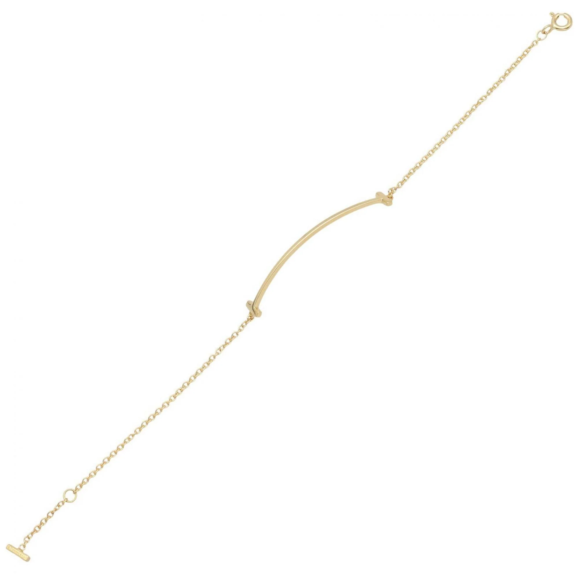 T Smile Pendant Necklace 18K Yellow Gold - Image 3