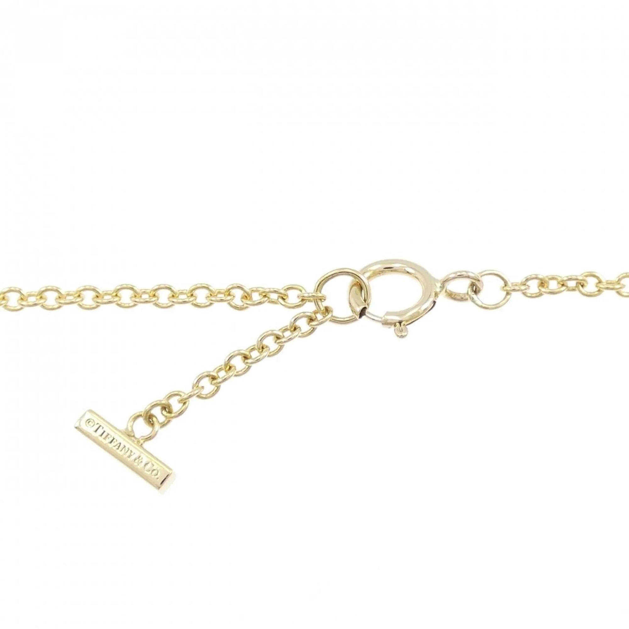 T Smile Pendant Necklace 18K Yellow Gold with Diamonds - Image 4