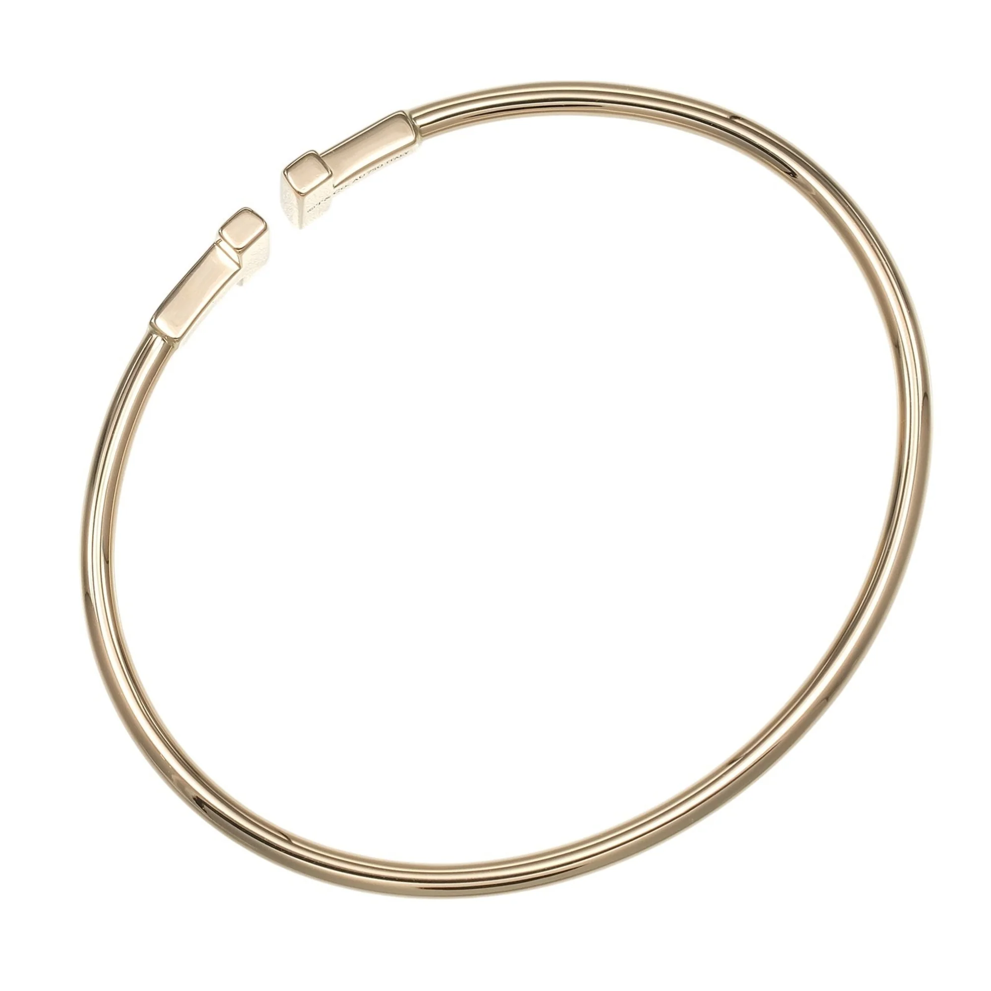 T Wire Bracelet 18K Rose Gold - Image 2